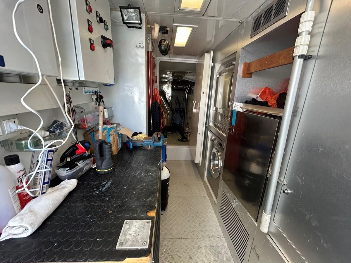 a room with a lot of equipment aboard YES Yacht for Sale