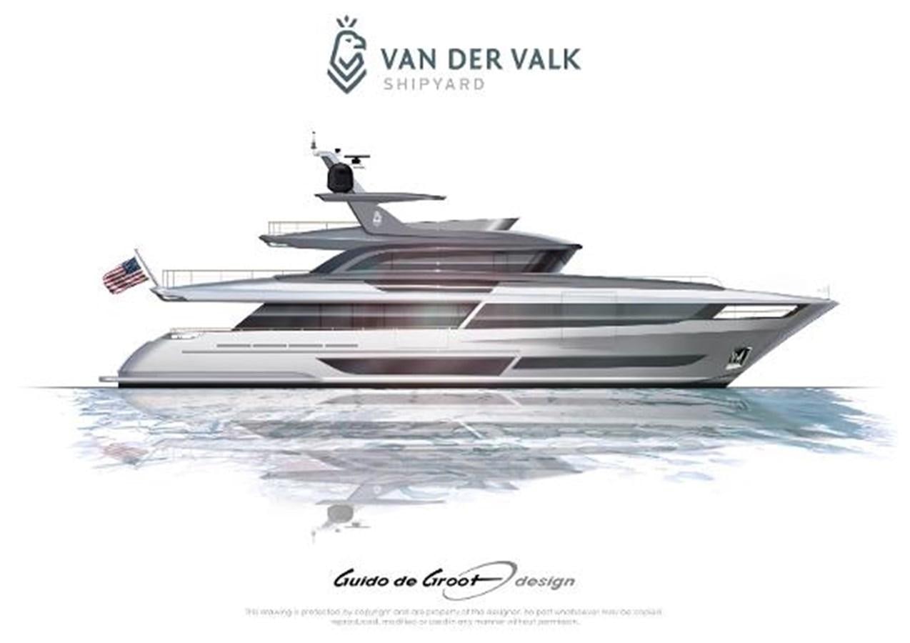 a grey and white boat aboard THE VESSEL Yacht for Sale