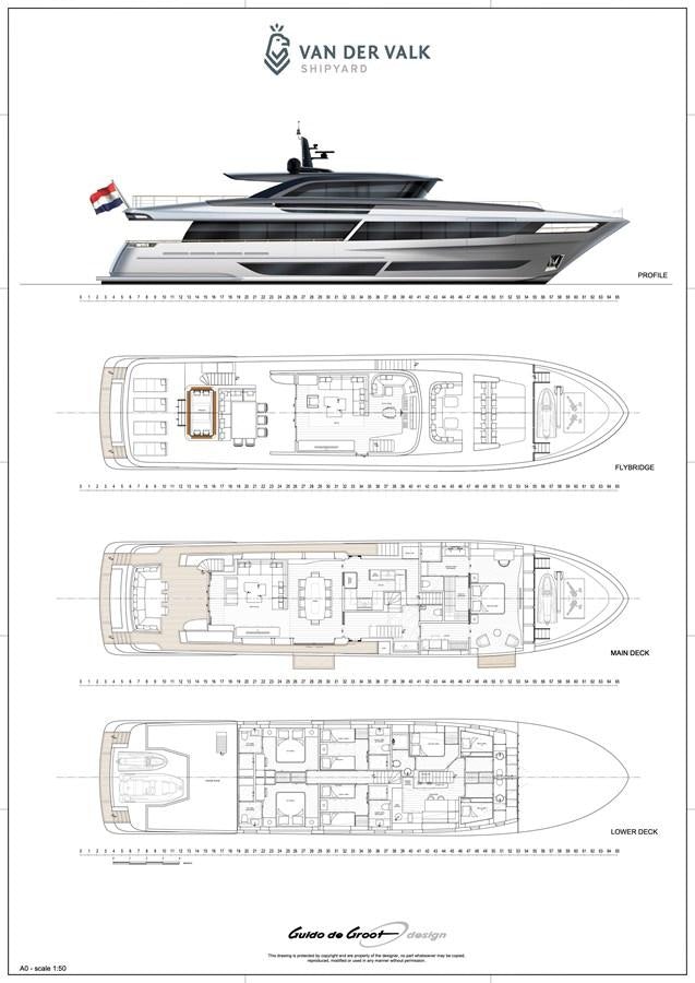 diagram aboard THE VESSEL Yacht for Sale