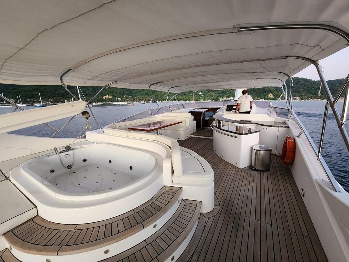 a boat on the water aboard BLUE SAPPHIRE Yacht for Sale