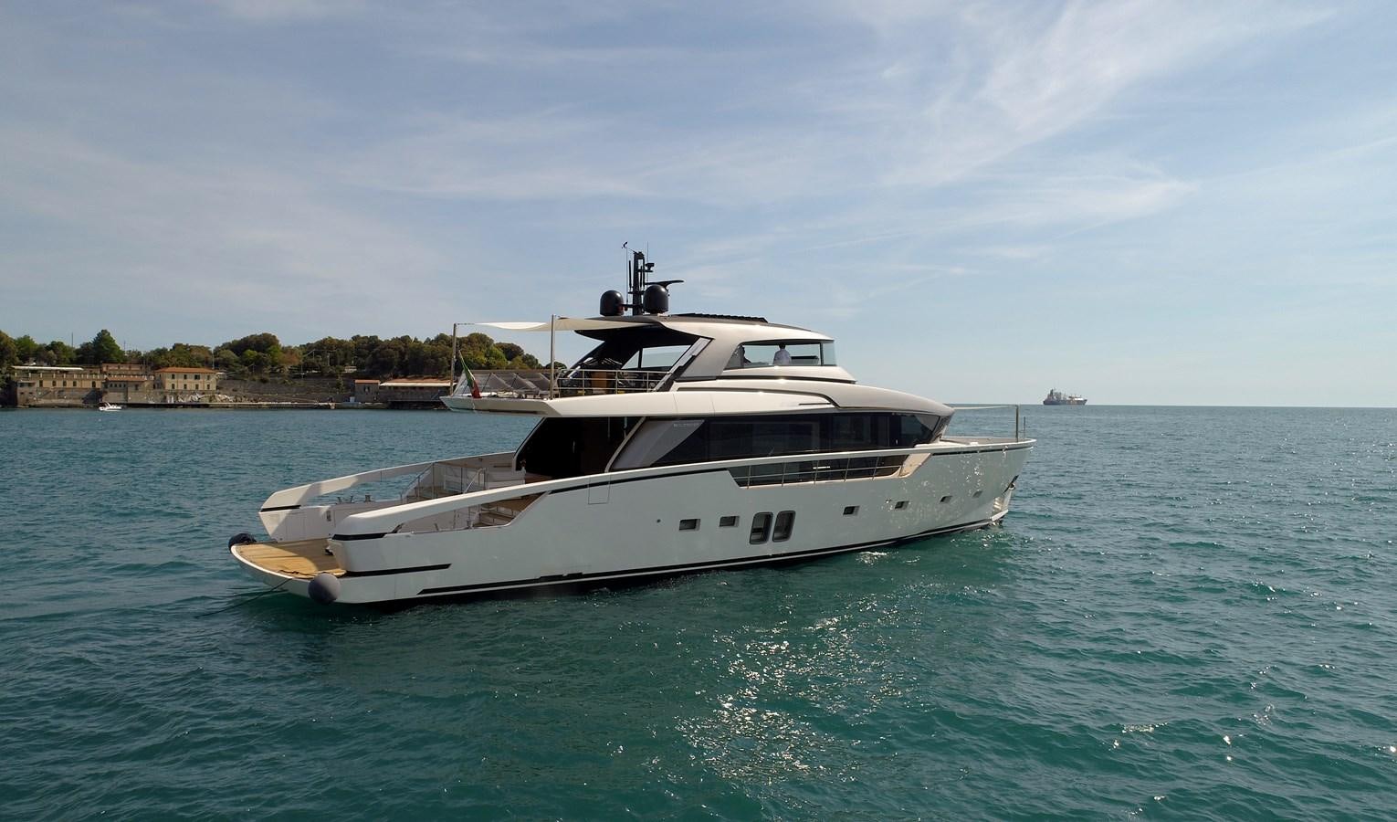 a boat in the water aboard ESTIA Yacht for Sale