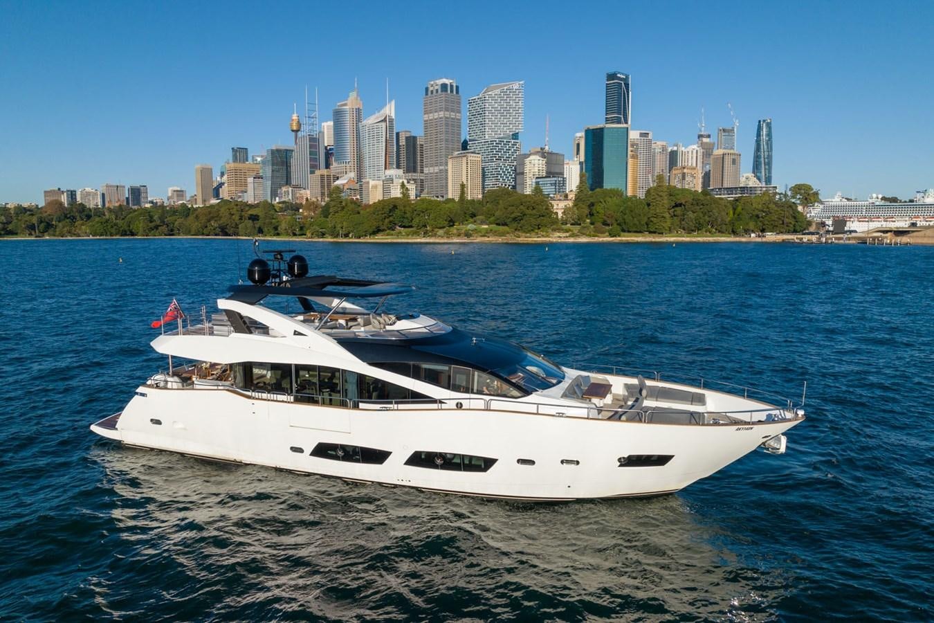 a boat on the water aboard ULTRAVIOLET Yacht for Sale