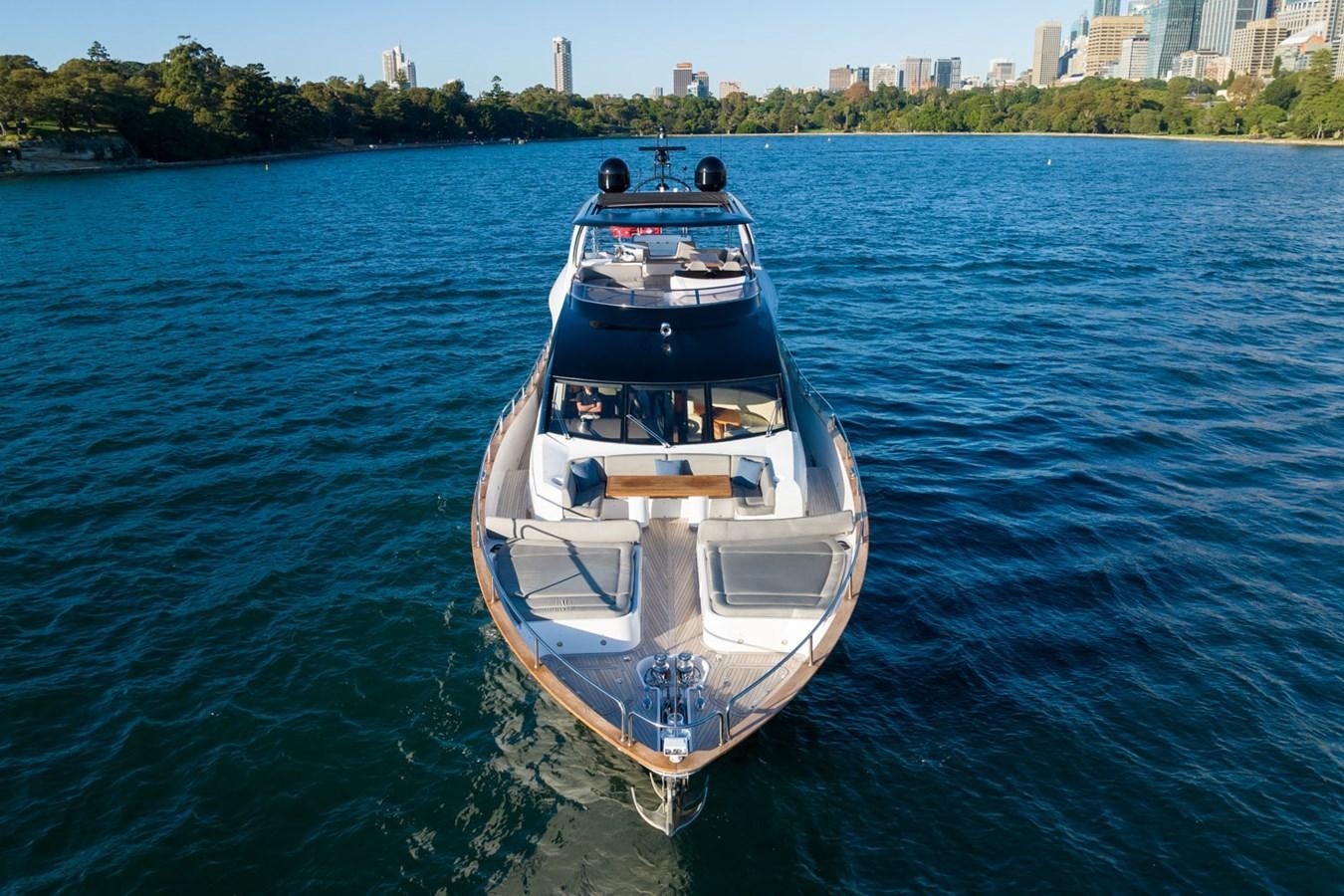 a boat on the water aboard ULTRAVIOLET Yacht for Sale