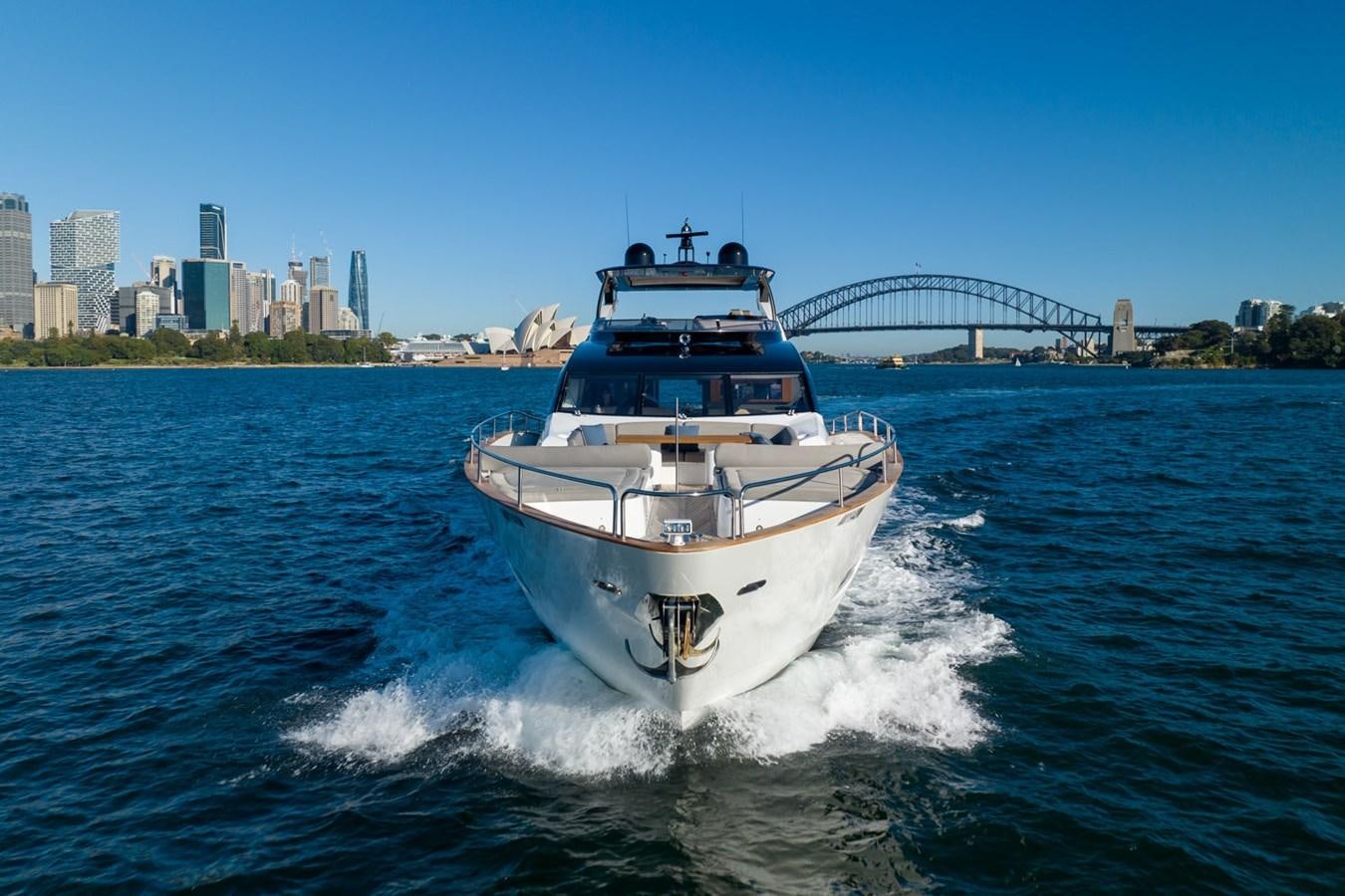 a boat in the water aboard ULTRAVIOLET Yacht for Sale