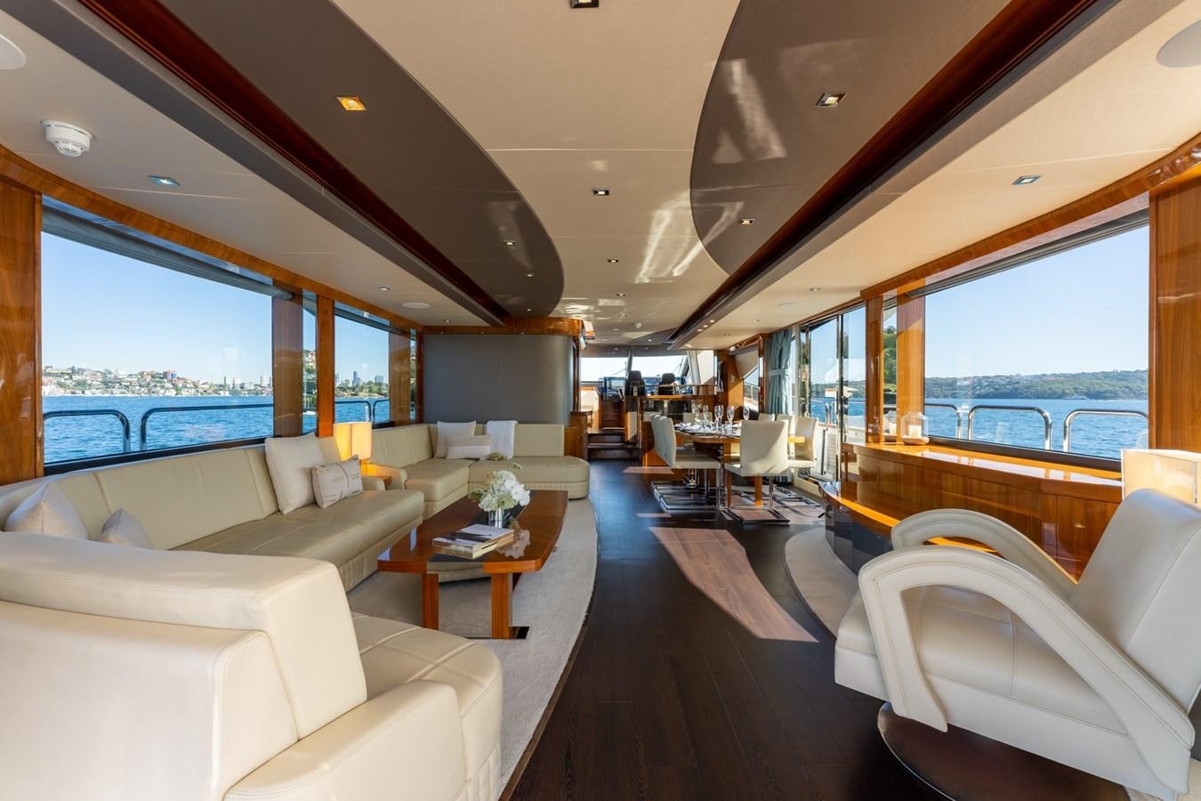 inside of a boat aboard ULTRAVIOLET Yacht for Sale