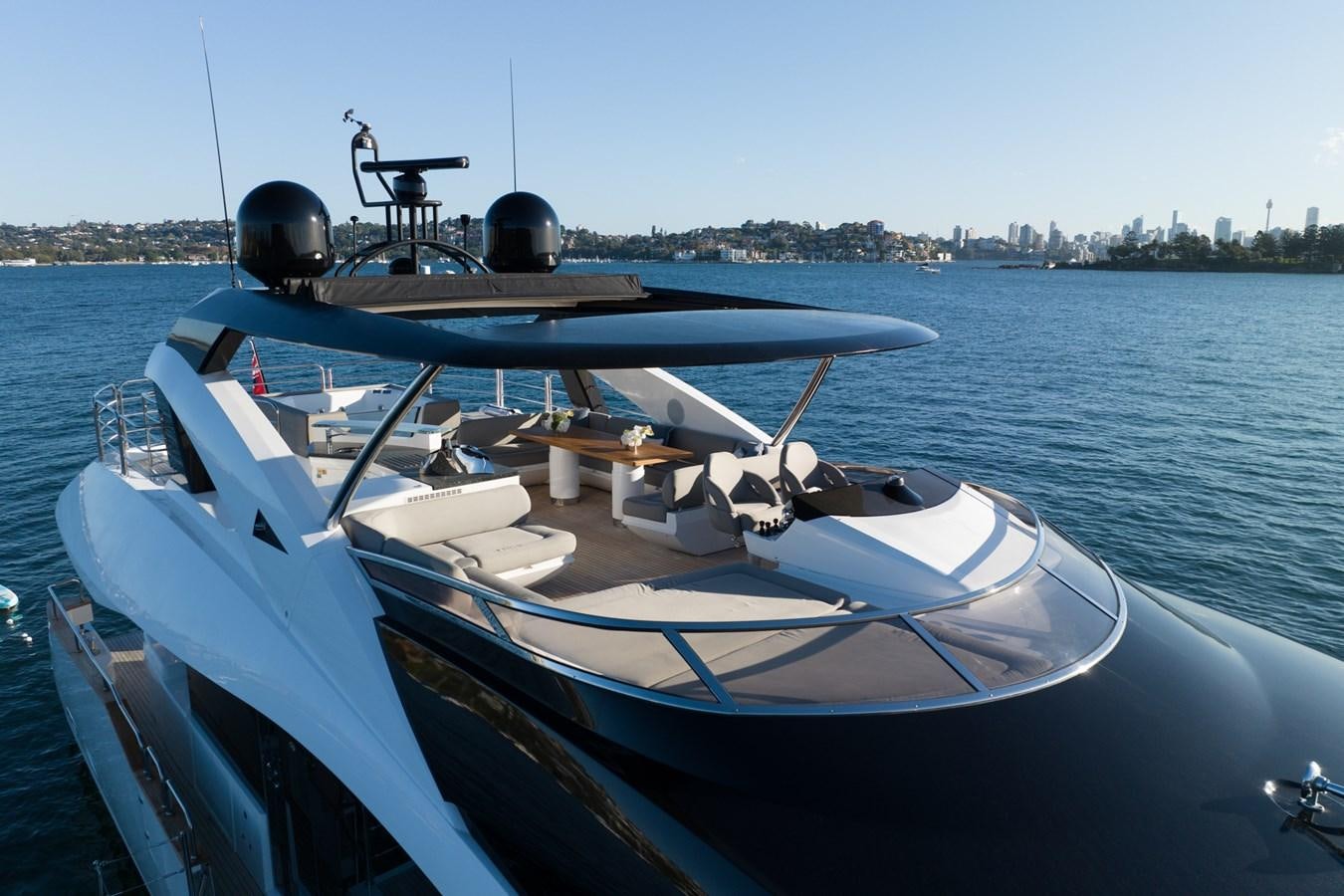 a boat on the water aboard ULTRAVIOLET Yacht for Sale