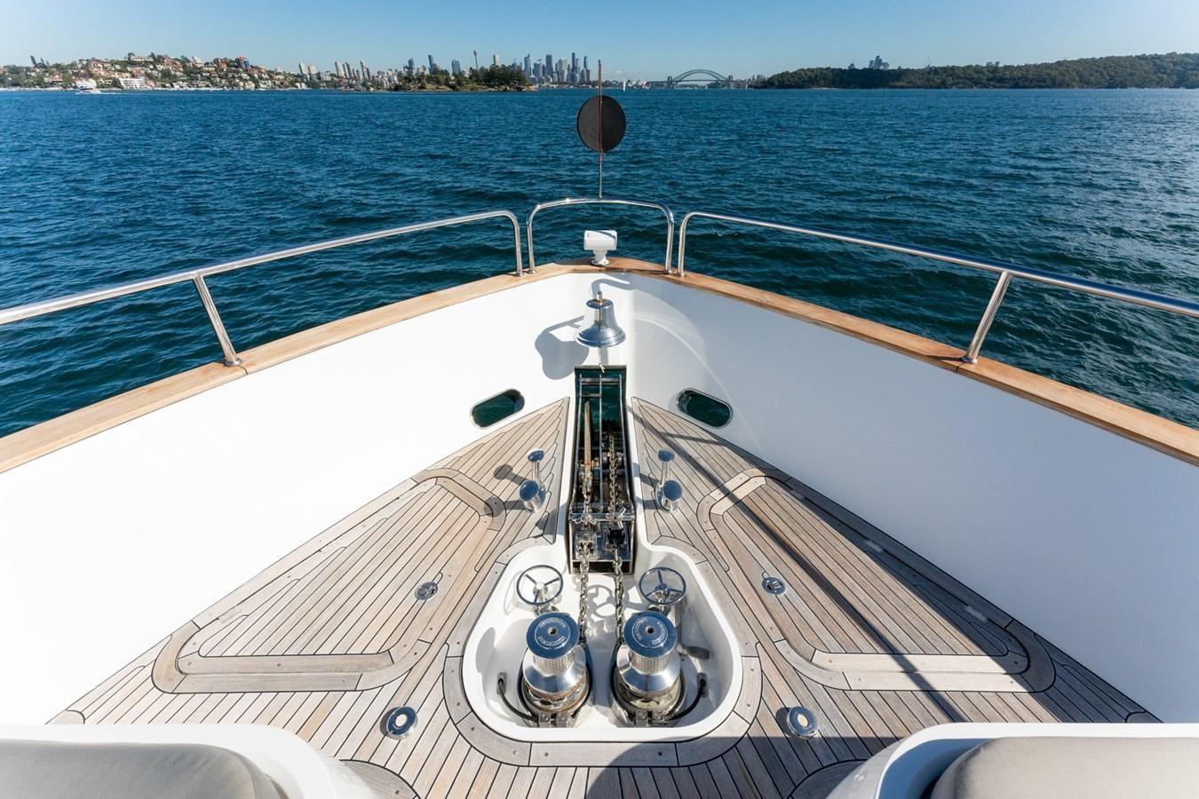 a boat in the water aboard ULTRAVIOLET Yacht for Sale
