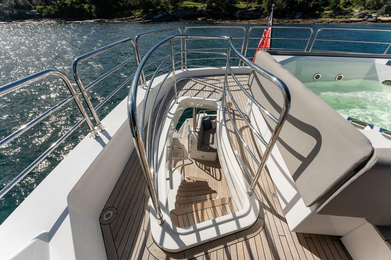 a boat on the water aboard ULTRAVIOLET Yacht for Sale