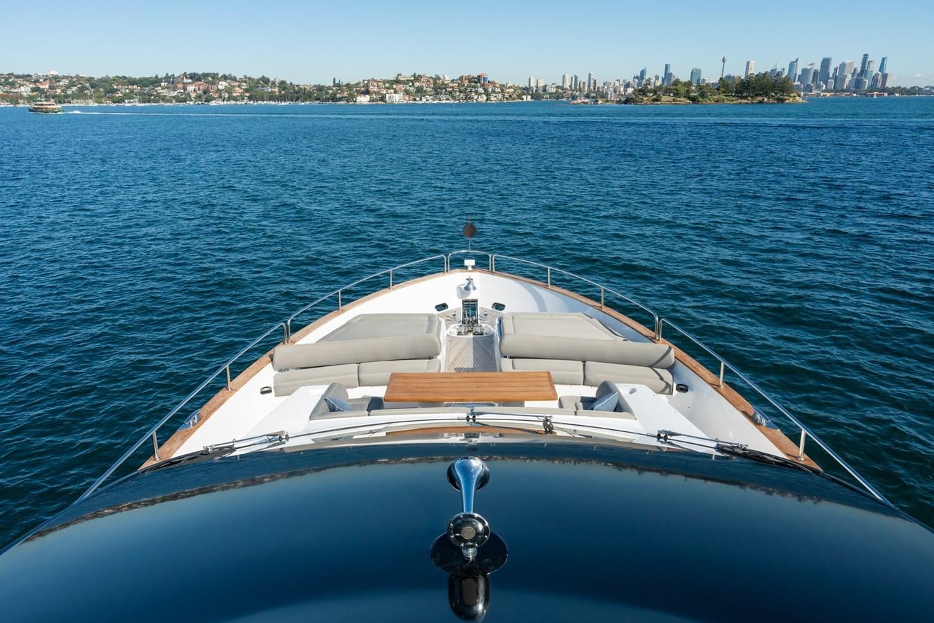 a boat in the water aboard ULTRAVIOLET Yacht for Sale