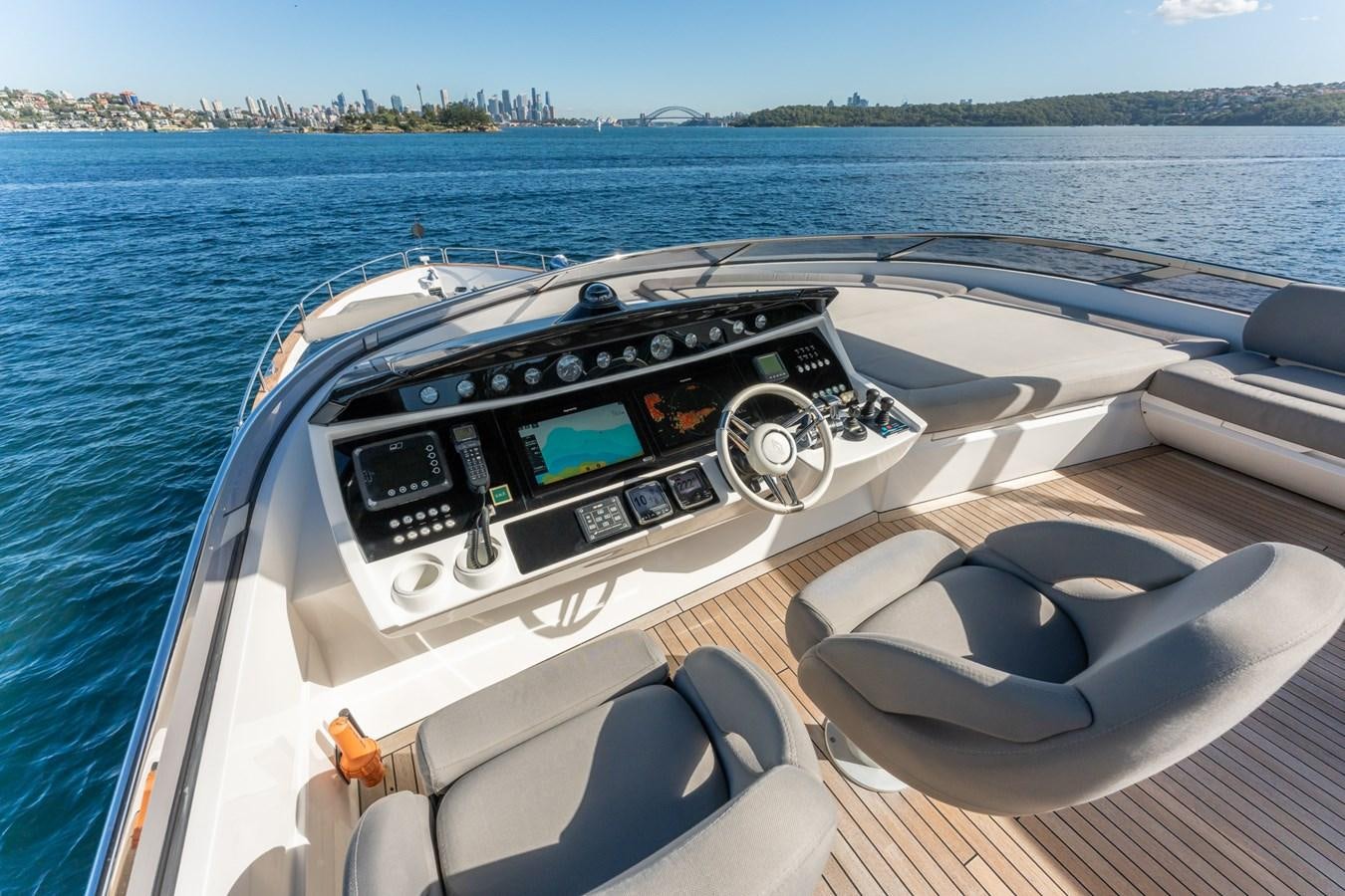 the inside of a boat aboard ULTRAVIOLET Yacht for Sale