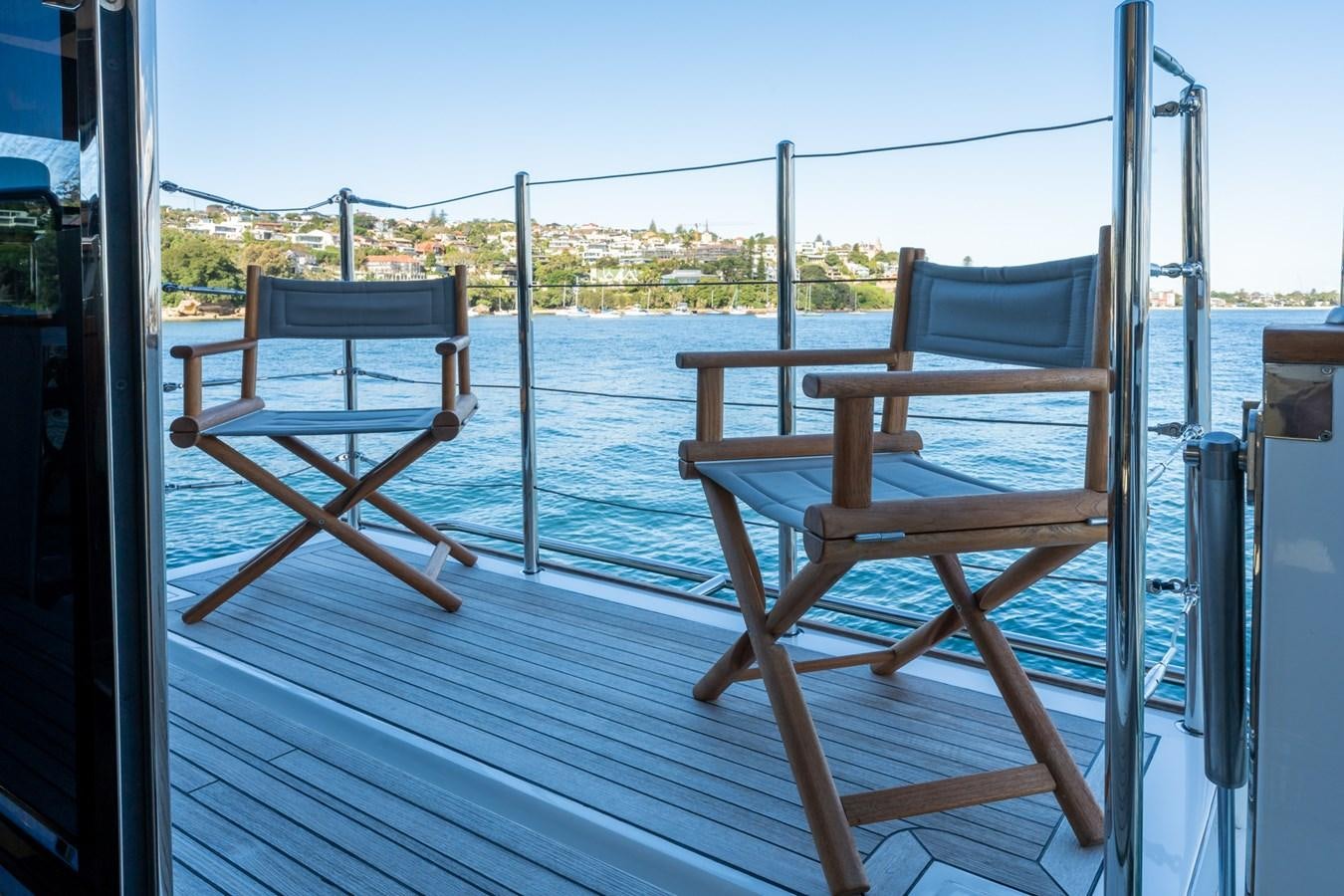 chairs on a deck aboard ULTRAVIOLET Yacht for Sale