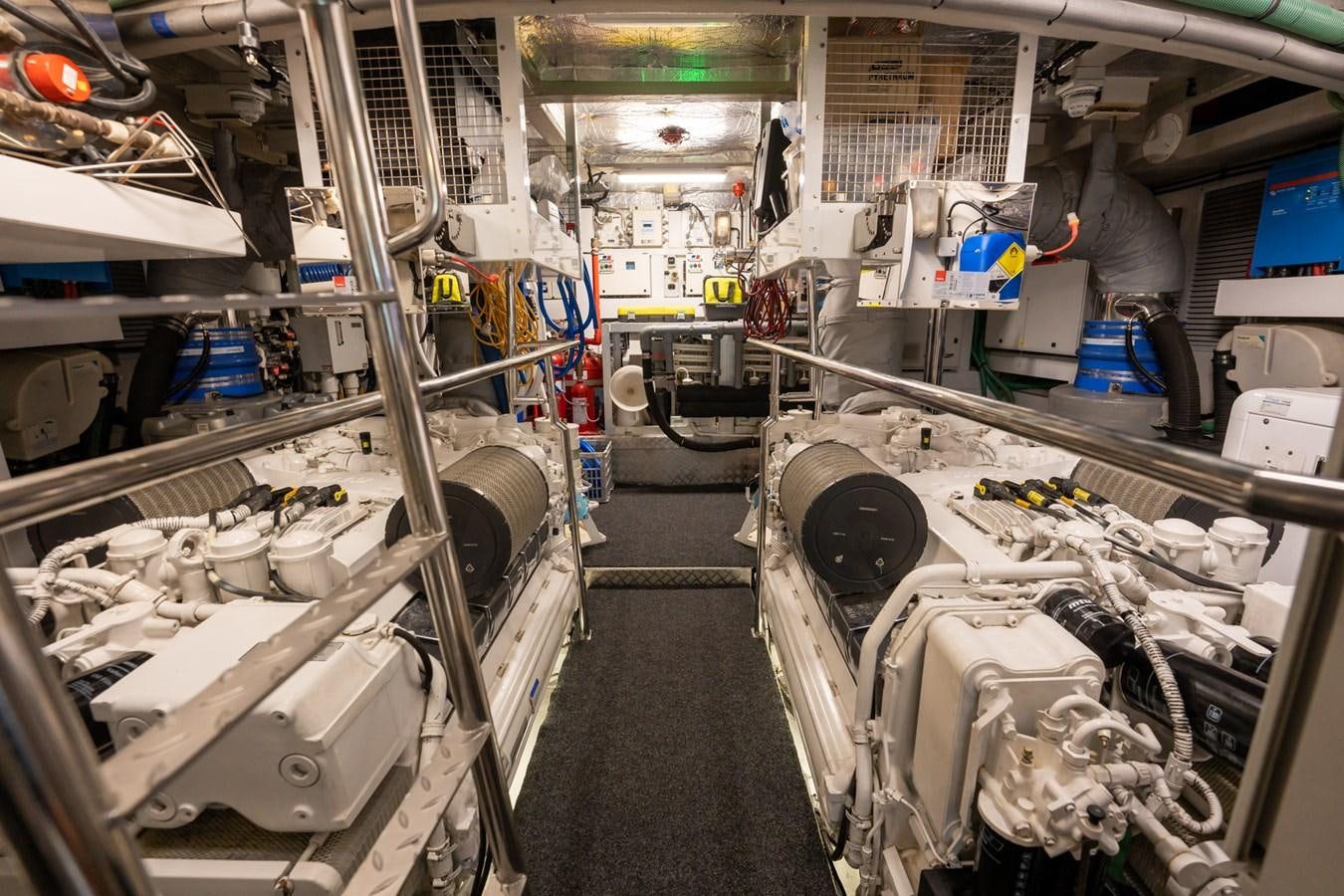 a room with machinery aboard ULTRAVIOLET Yacht for Sale