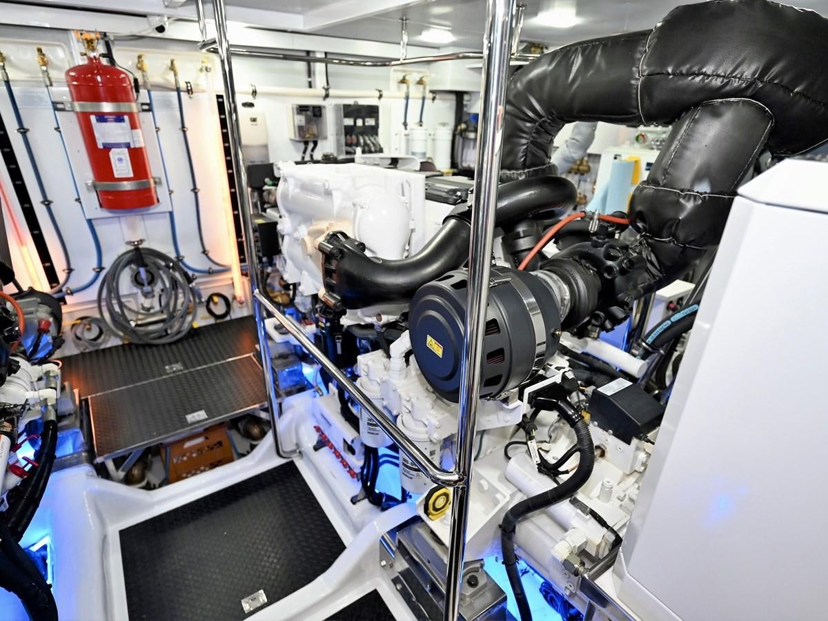 a machine with a large metal pipe aboard KNOT FLYING Yacht for Sale