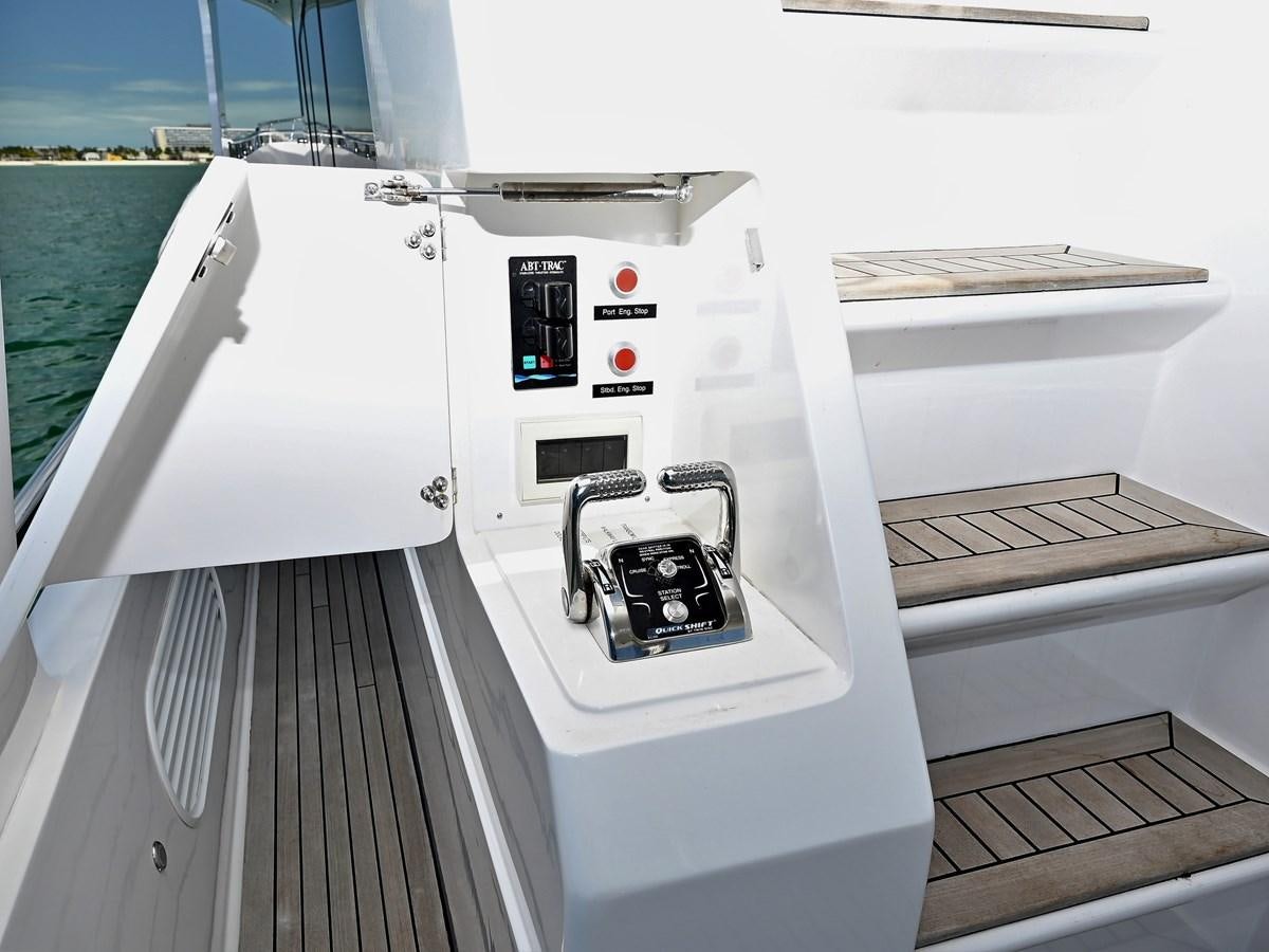 a white machine with buttons aboard KNOT FLYING Yacht for Sale