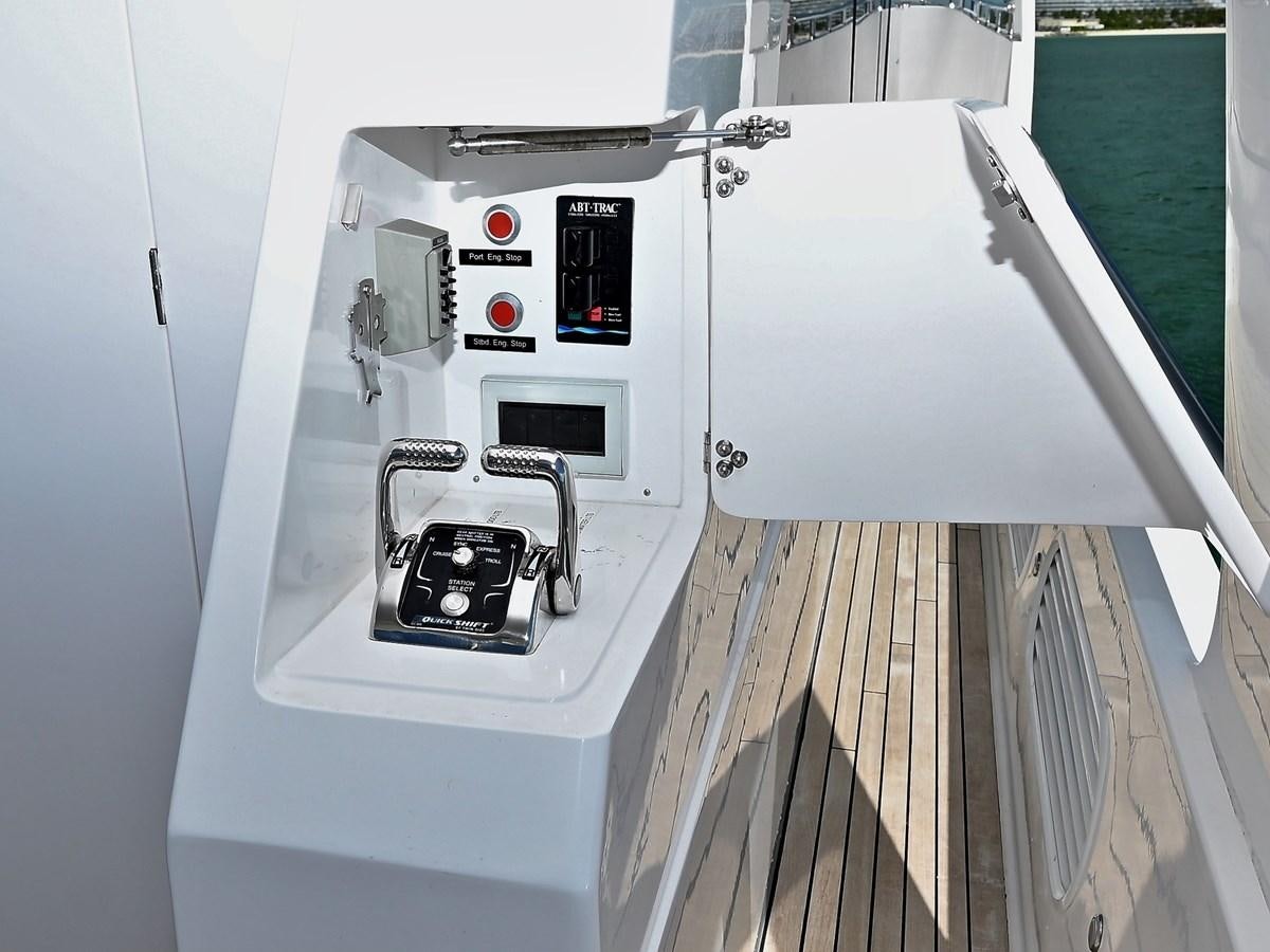 a white machine with buttons aboard KNOT FLYING Yacht for Sale