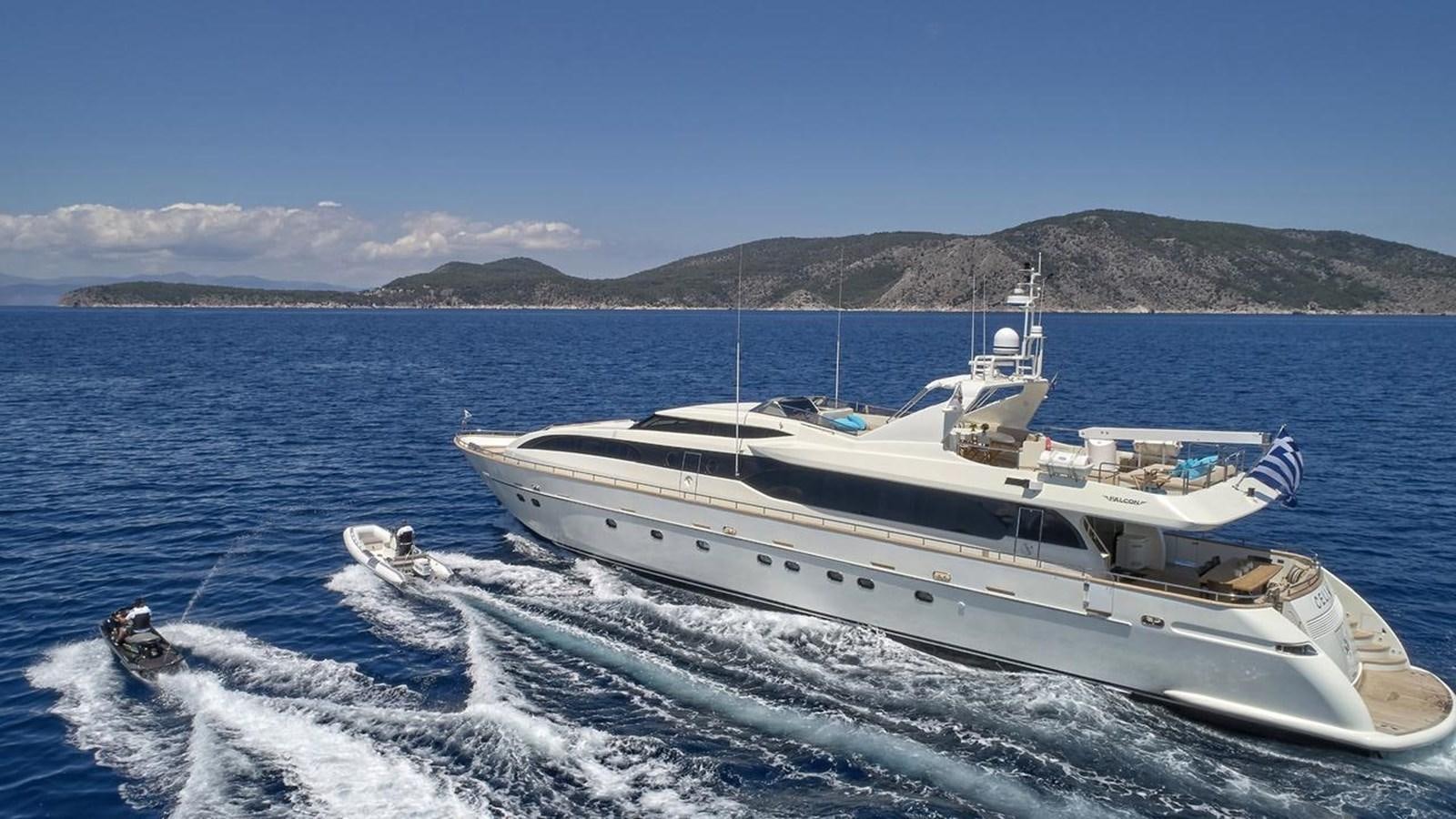 a boat on the water aboard SANSARA Yacht for Sale
