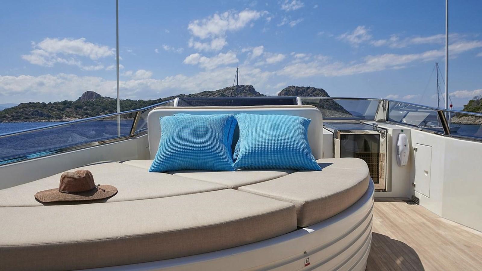 a boat on the water aboard SANSARA Yacht for Sale