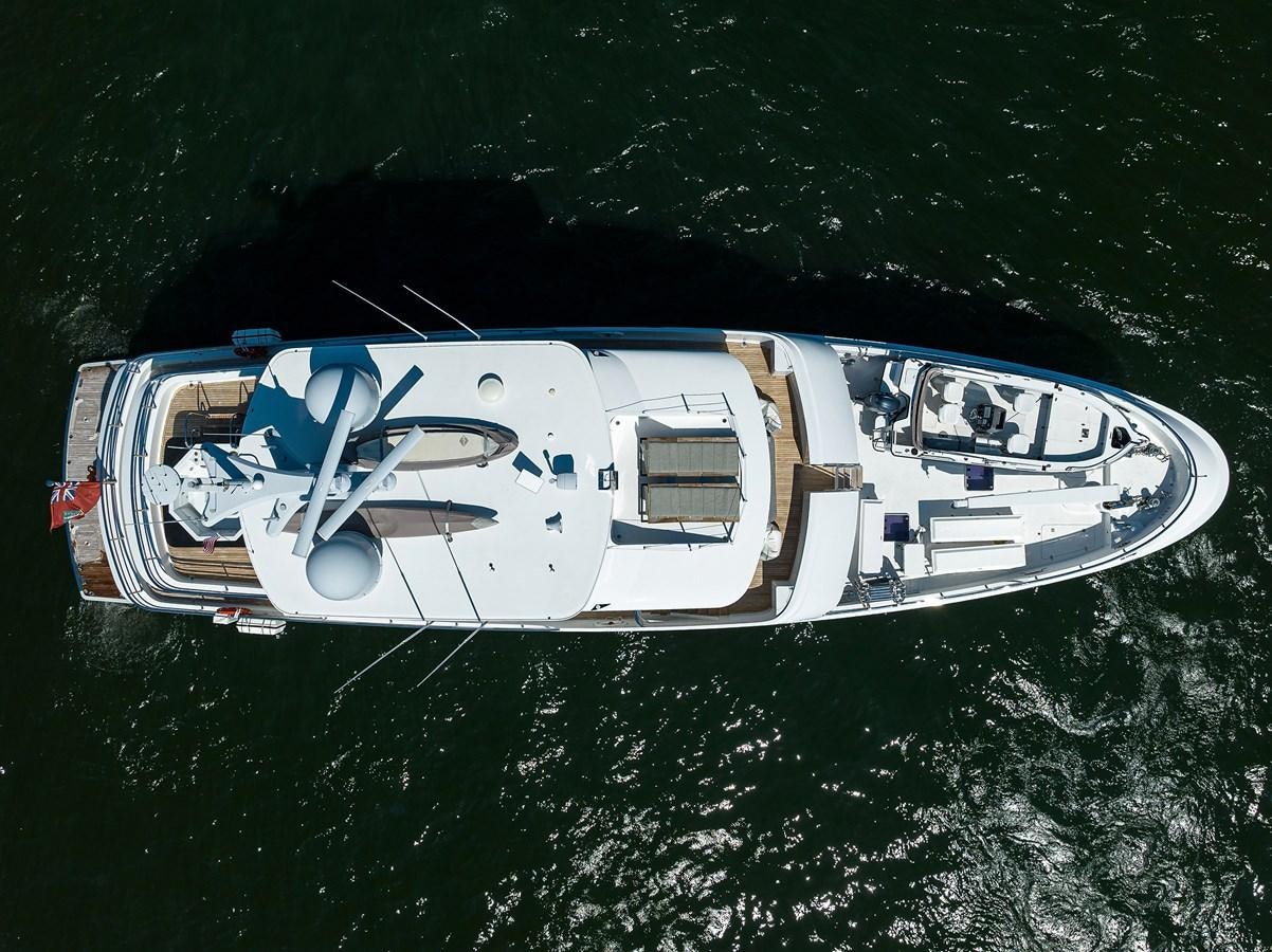 a high angle view of a ship aboard LACEY KAY Yacht for Sale