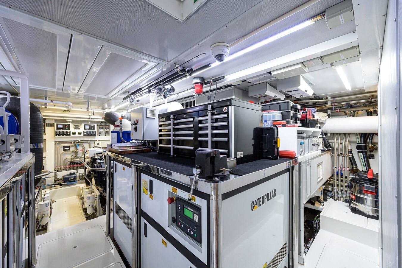 a room with machinery and equipment aboard LACEY KAY Yacht for Sale