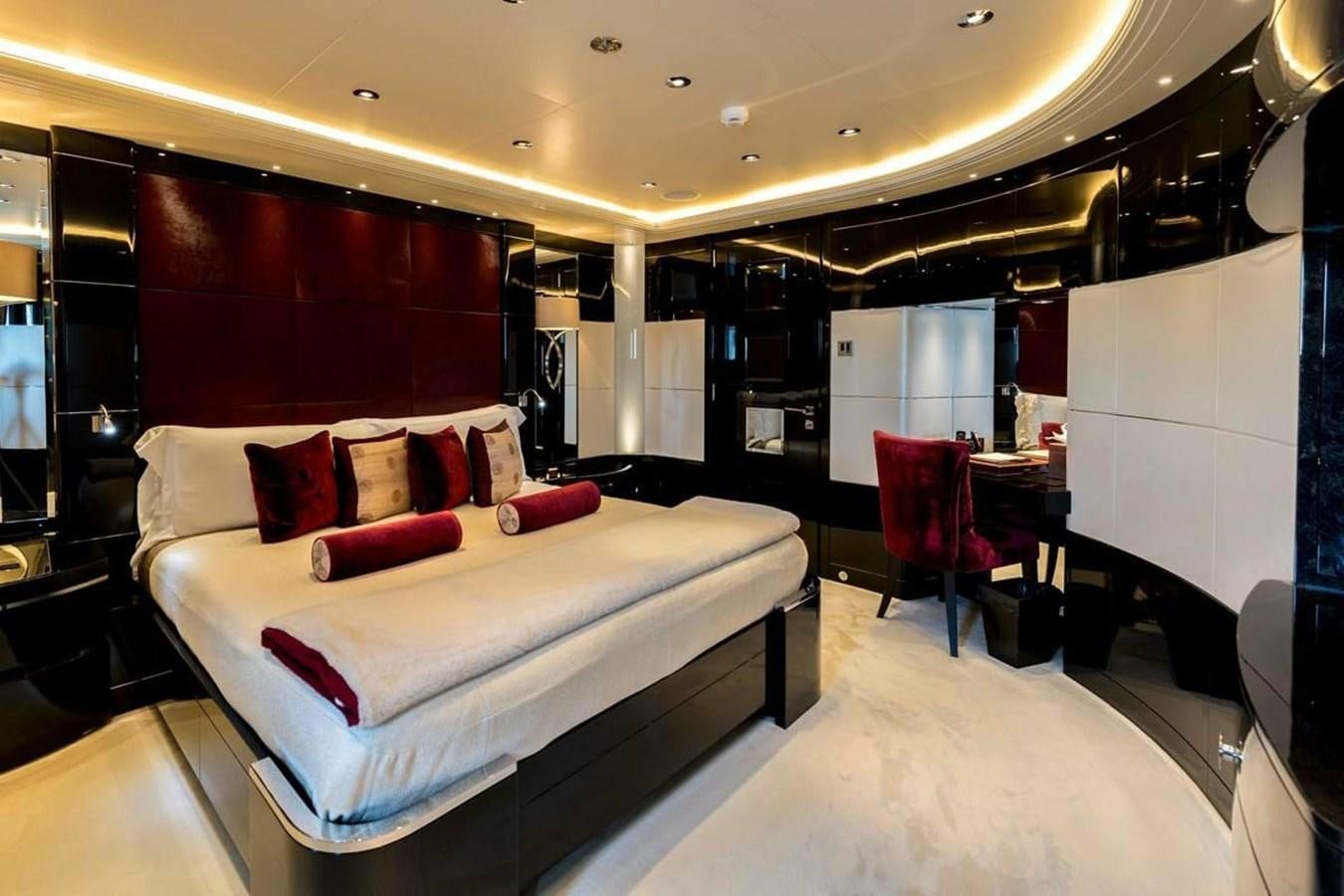 a hotel room with a bed aboard TALISMAN C Yacht for Sale