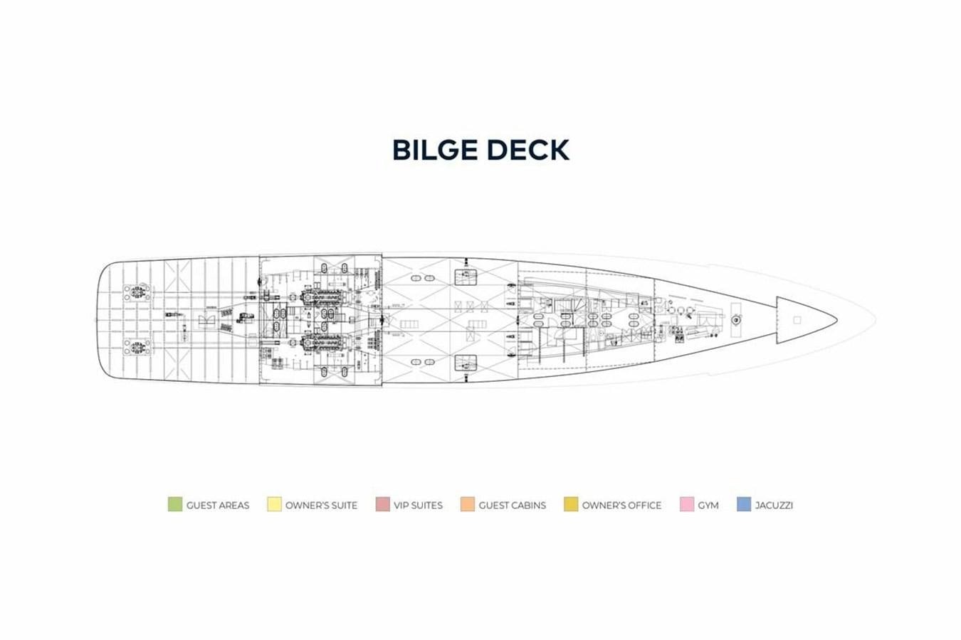diagram, engineering drawing aboard TALISMAN C Yacht for Sale