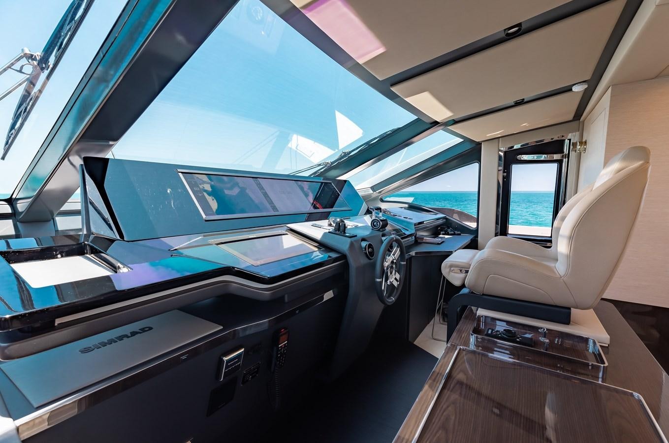 inside of a vehicle aboard BASH II Yacht for Sale