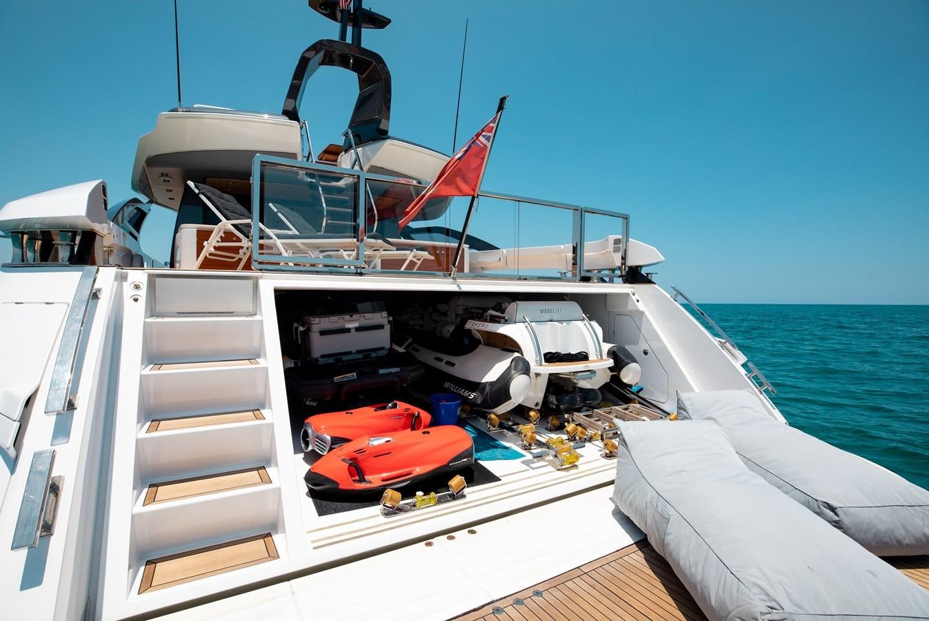 a boat on the water aboard BASH II Yacht for Sale