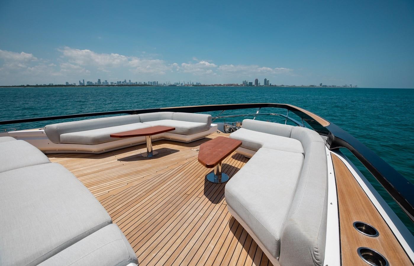 a boat on a deck aboard BASH II Yacht for Sale