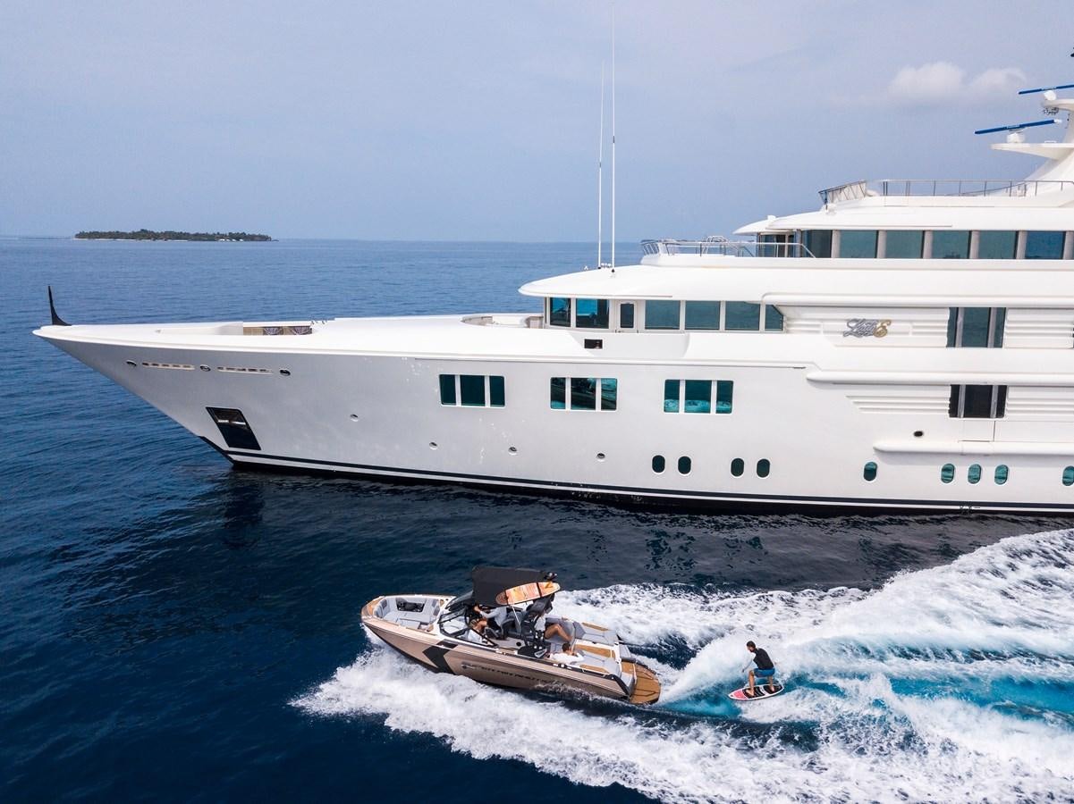 a boat is sailing in the sea aboard FELIX Yacht for Sale