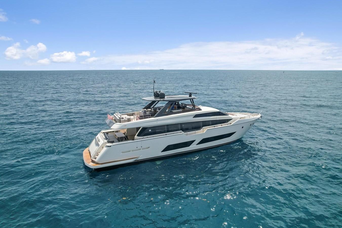 a boat in the water aboard XFAF8532J021 Yacht for Sale