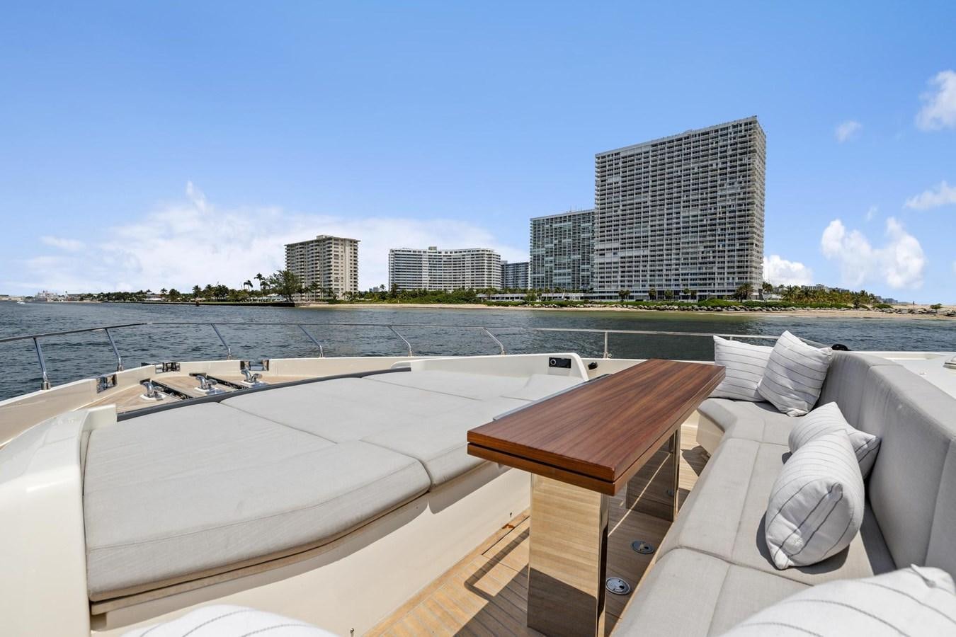 a lounge chair on a boat aboard XFAF8532J021 Yacht for Sale