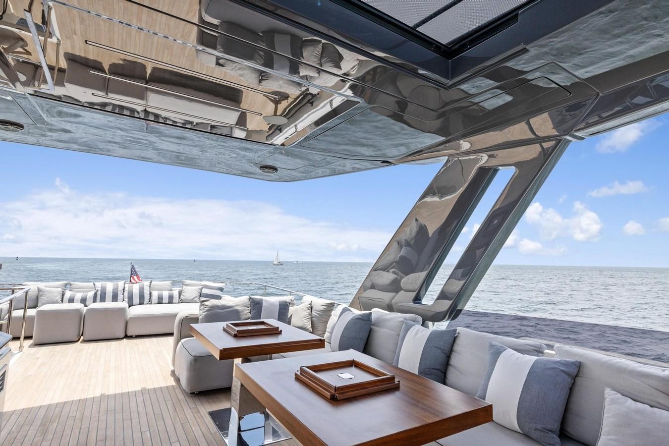 a room with a table and chairs aboard XFAF8532J021 Yacht for Sale
