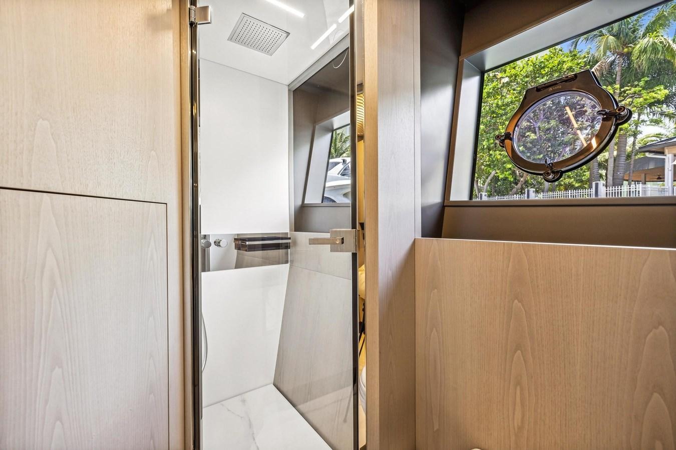 a window in a room aboard XFAF8532J021 Yacht for Sale