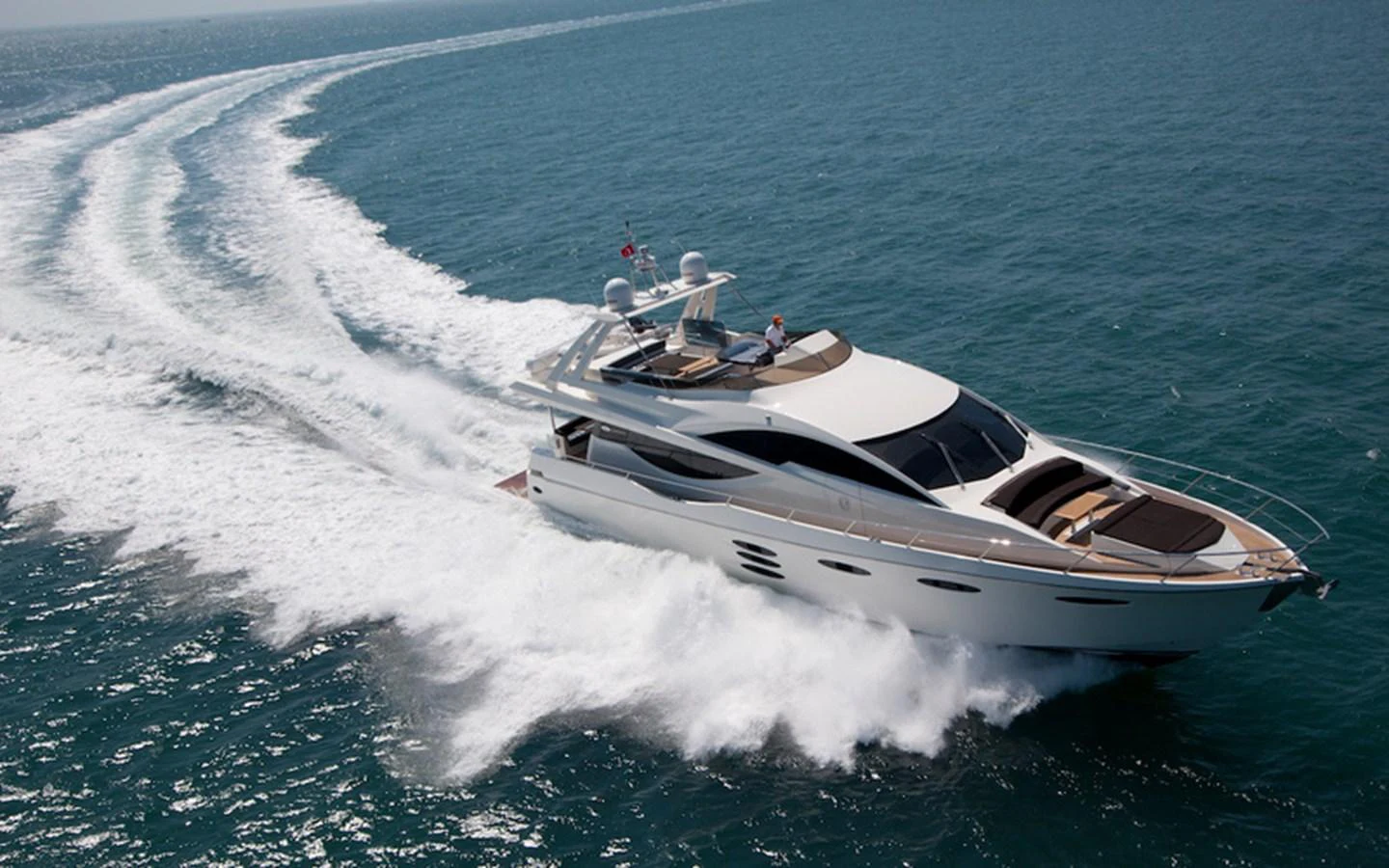 a boat on the water aboard MR CORN Yacht for Sale