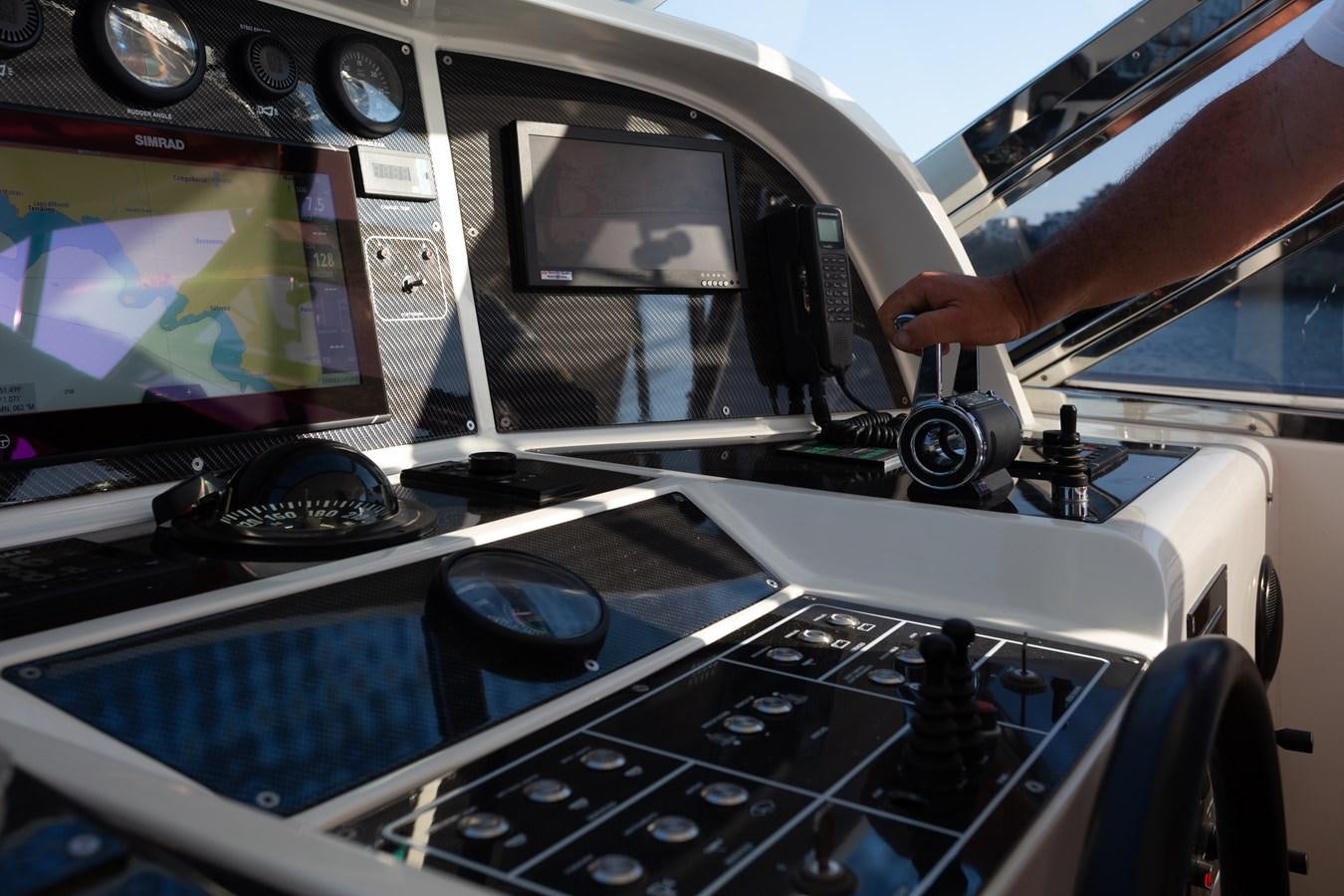 a person inside a car aboard STAND BY ME Yacht for Sale