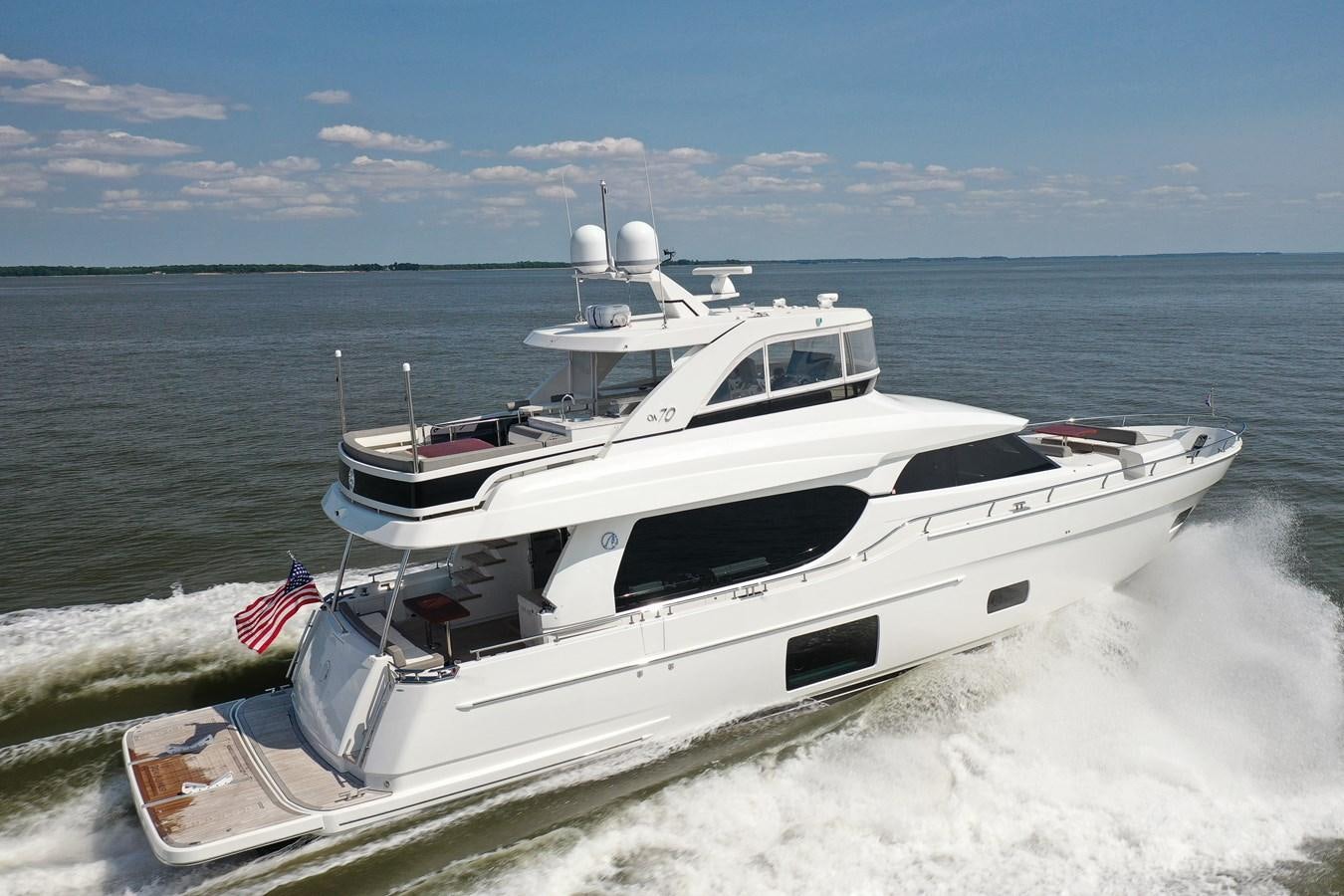 a boat on the water aboard 70E Yacht for Sale