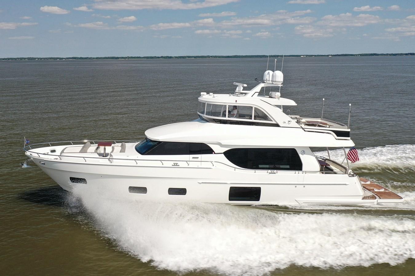 a boat on the water aboard 70E Yacht for Sale