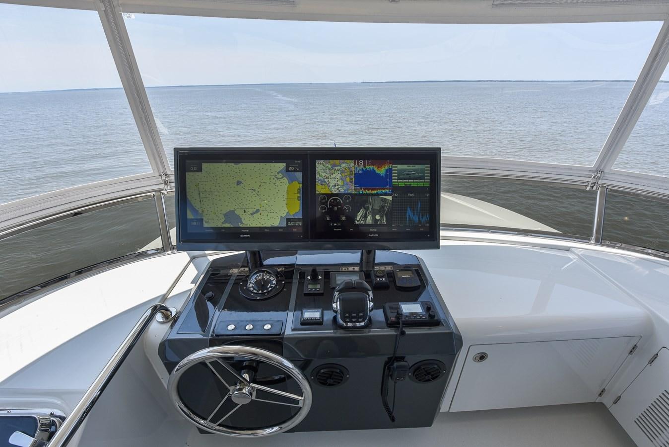 a view of the cockpit of a plane aboard 70E Yacht for Sale