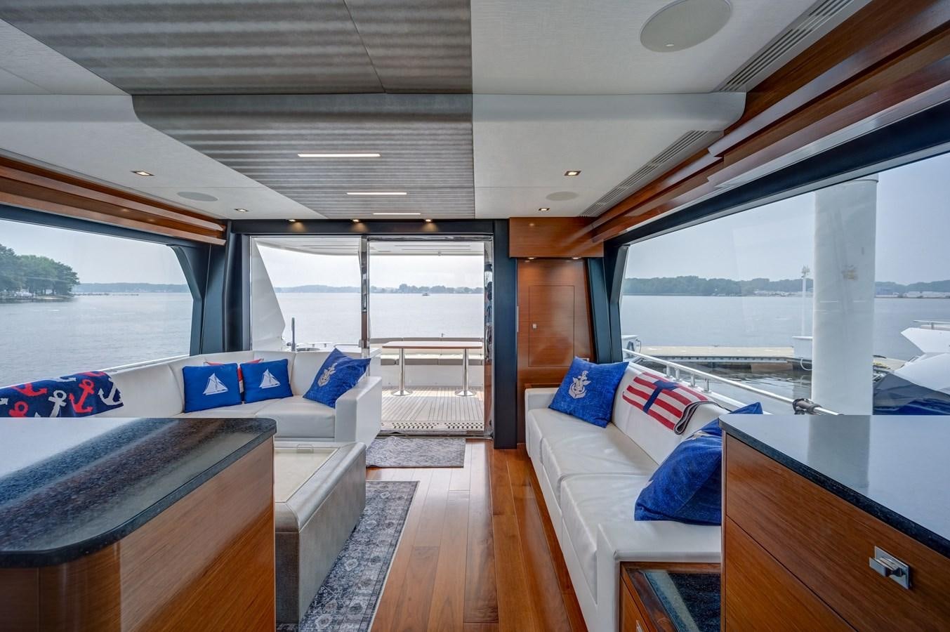 a boat with a view of the ocean aboard 70E Yacht for Sale
