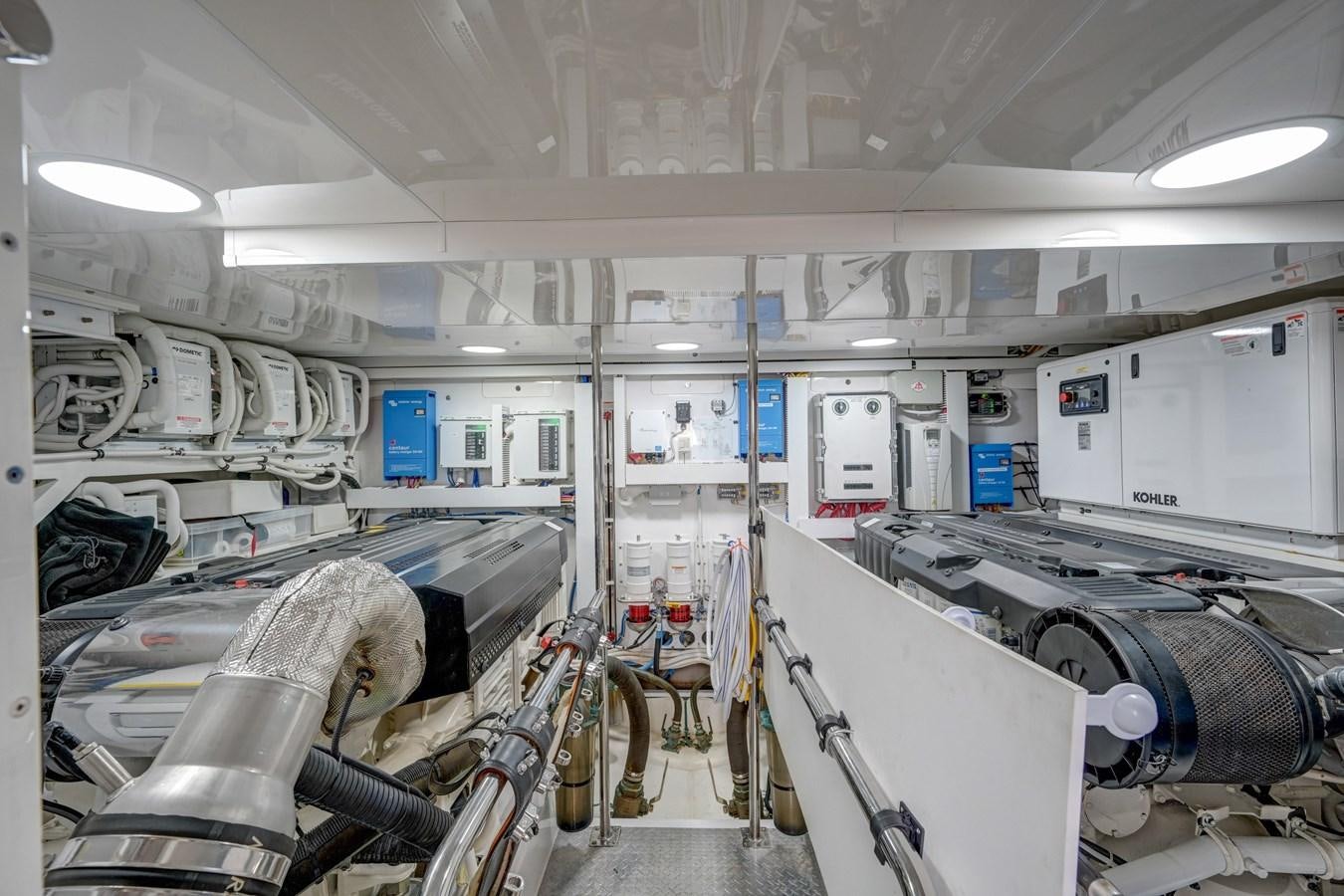 a room with machinery aboard 70E Yacht for Sale