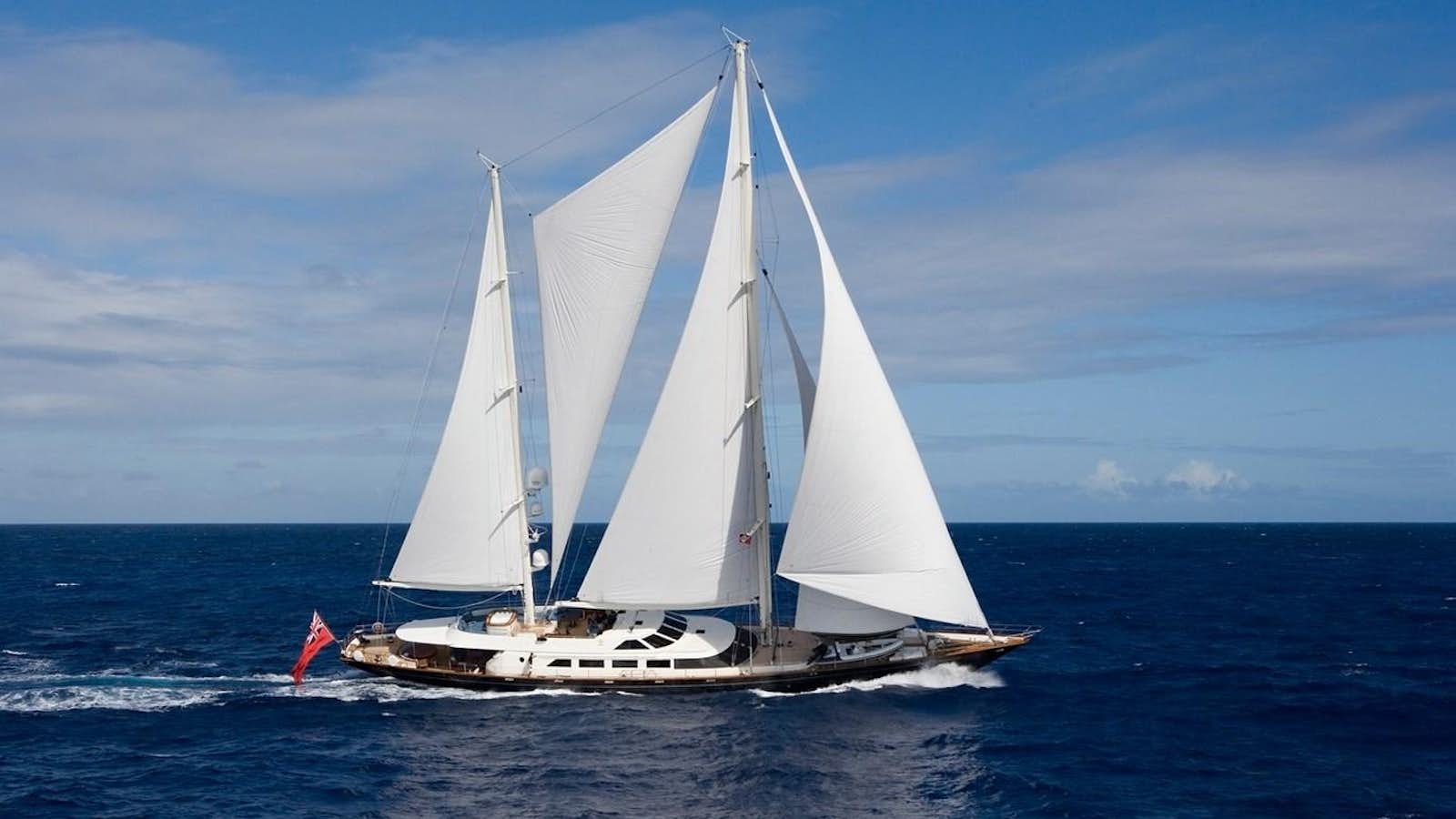 a sailboat on the water aboard ANTARA Yacht for Sale