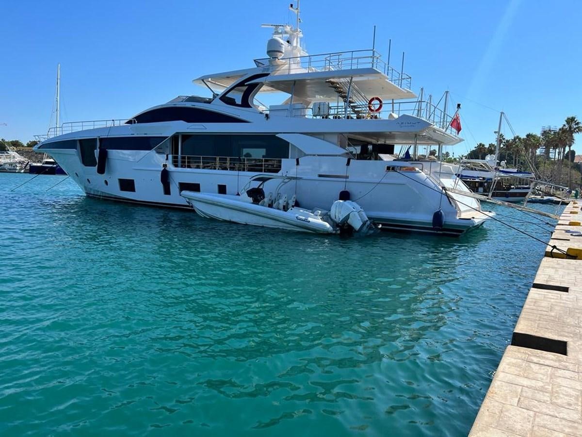 a boat in the water aboard LOVE T Yacht for Sale