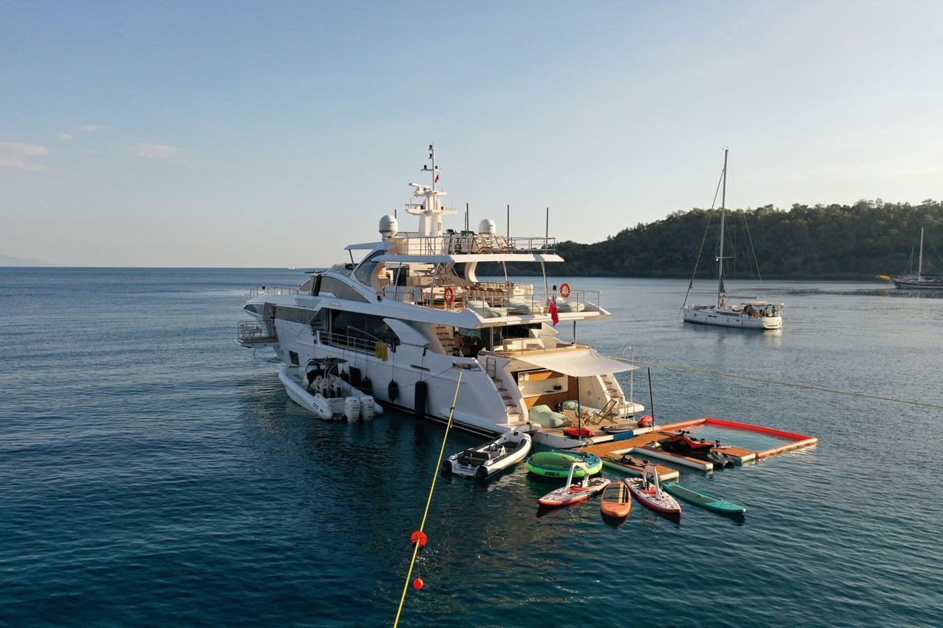 boats in the water aboard LOVE T Yacht for Sale
