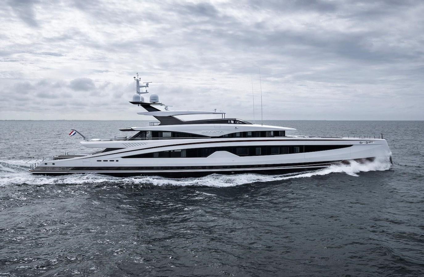 a boat on the water aboard SPARTA Yacht for Sale