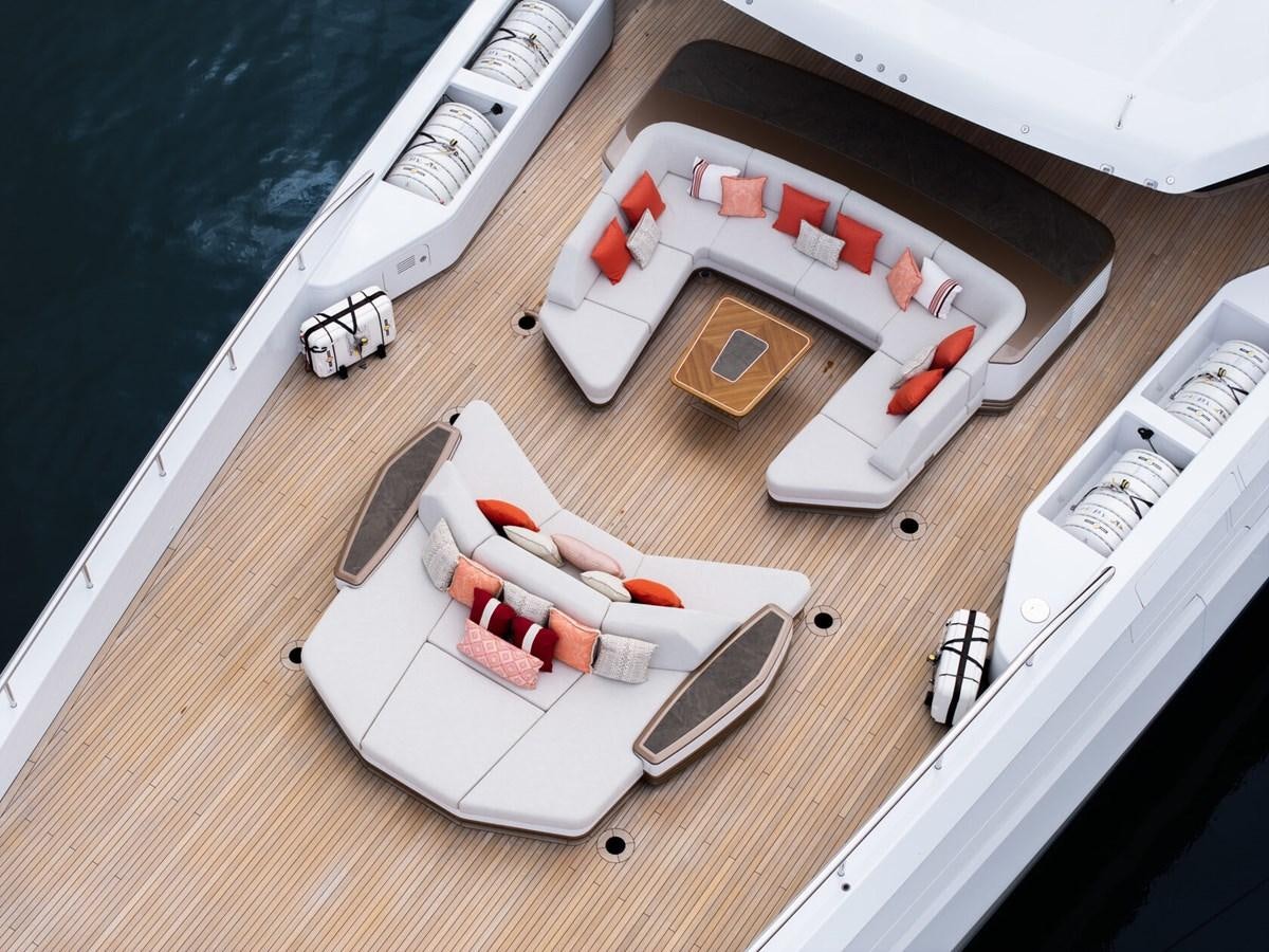 a model of a building aboard SPARTA Yacht for Sale