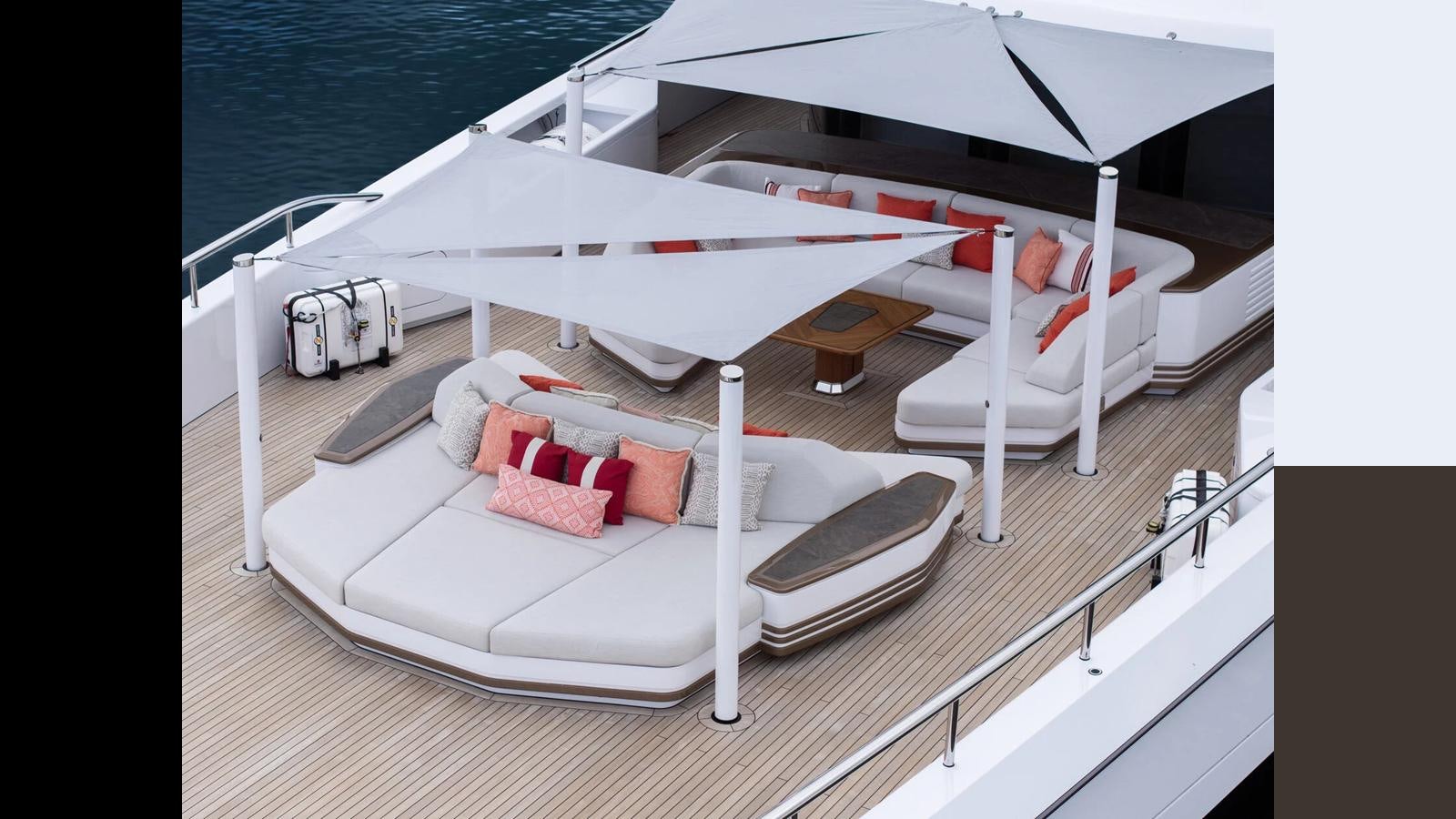 a boat on the water aboard SPARTA Yacht for Sale