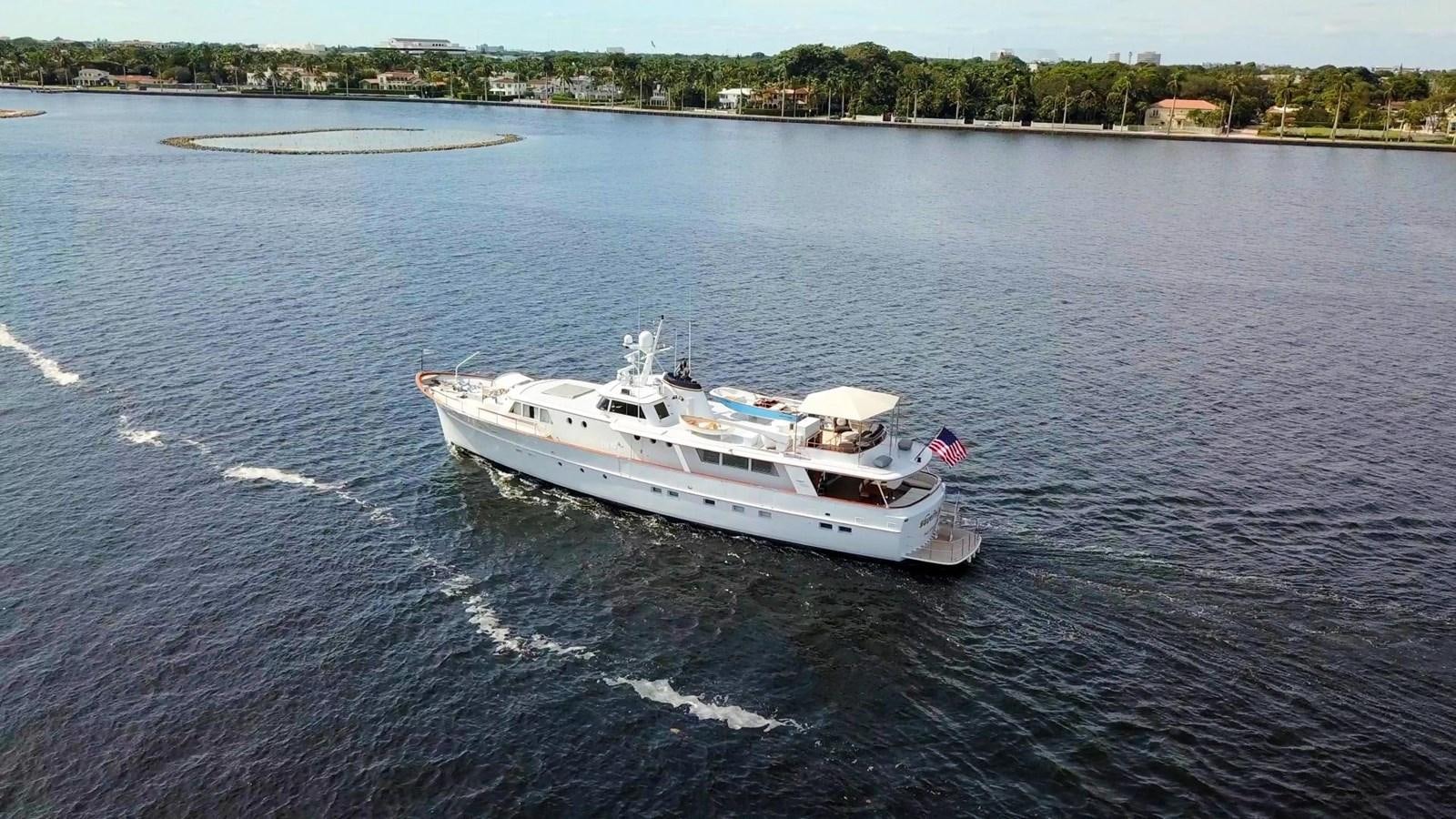 a boat on the water aboard SOVEREIGN Yacht for Sale