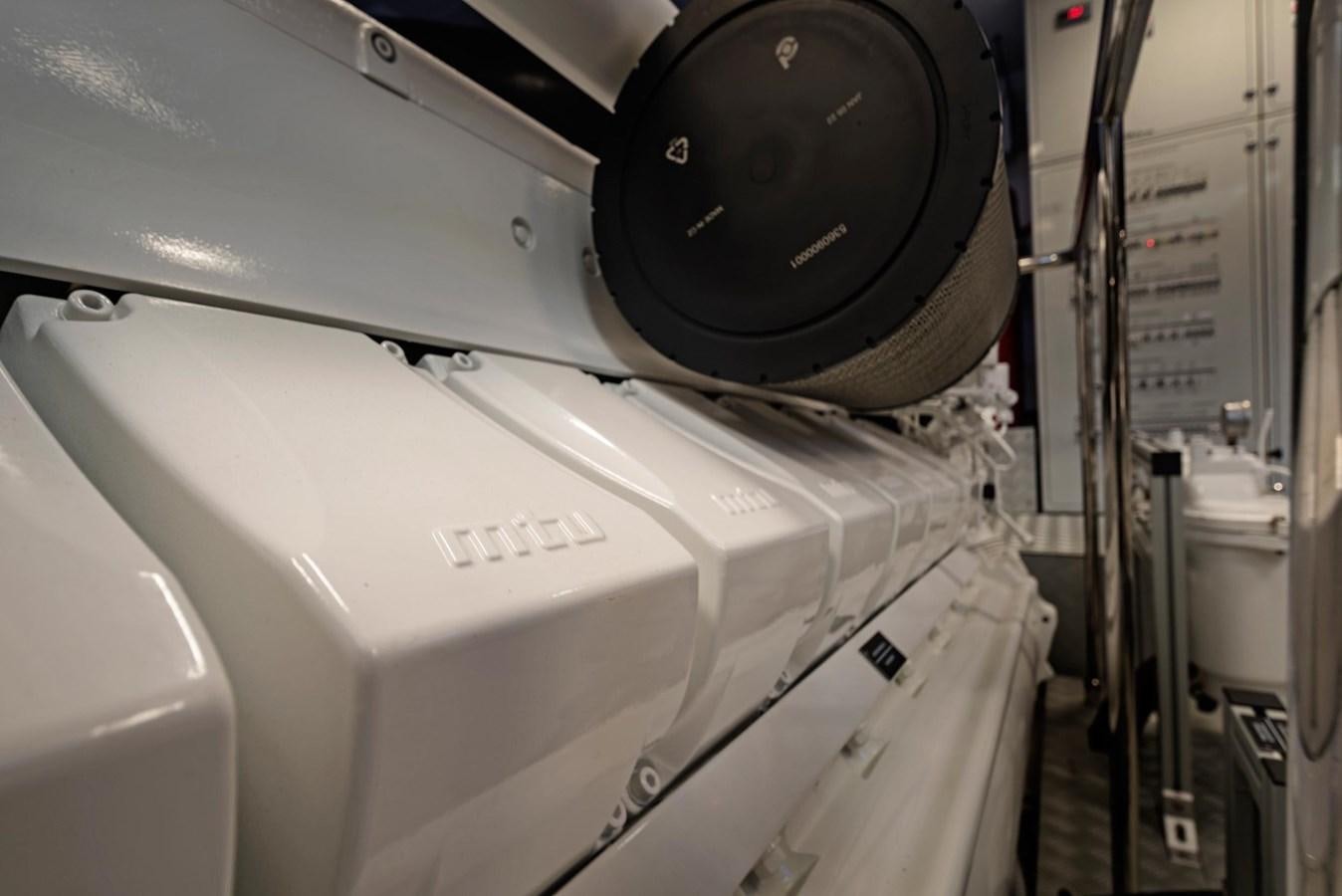 a machine with a speaker on the side aboard ALLEGRA  @ AVENTURA Yacht for Sale