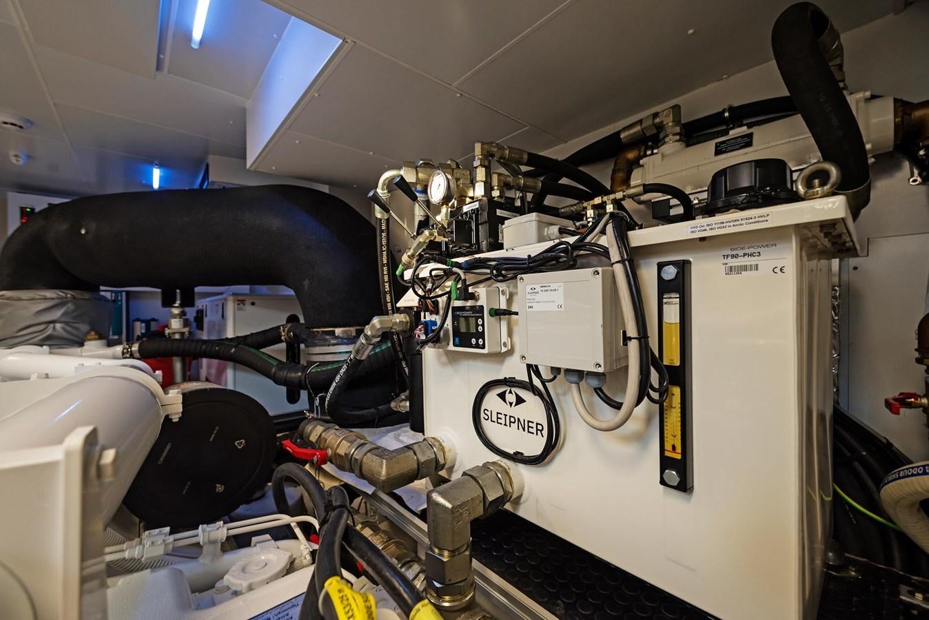 a machine with wires aboard ALLEGRA  @ AVENTURA Yacht for Sale