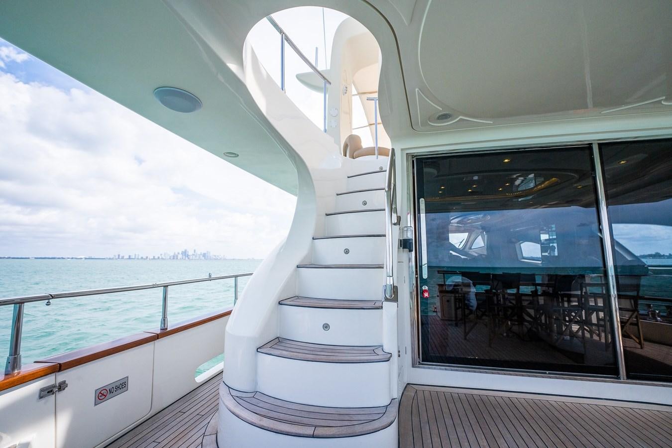a boat with a large mirror aboard 80 CARAT Yacht for Sale